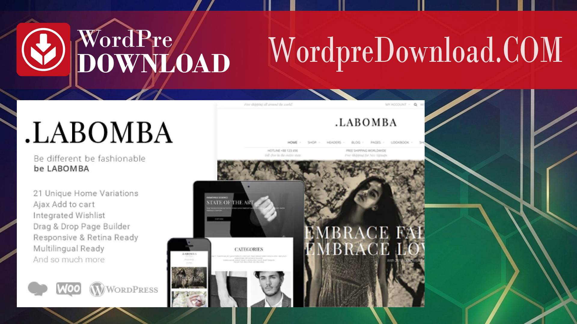 Labomba - Responsive Multipurpose WordPress Theme - WordpreDownload.COM