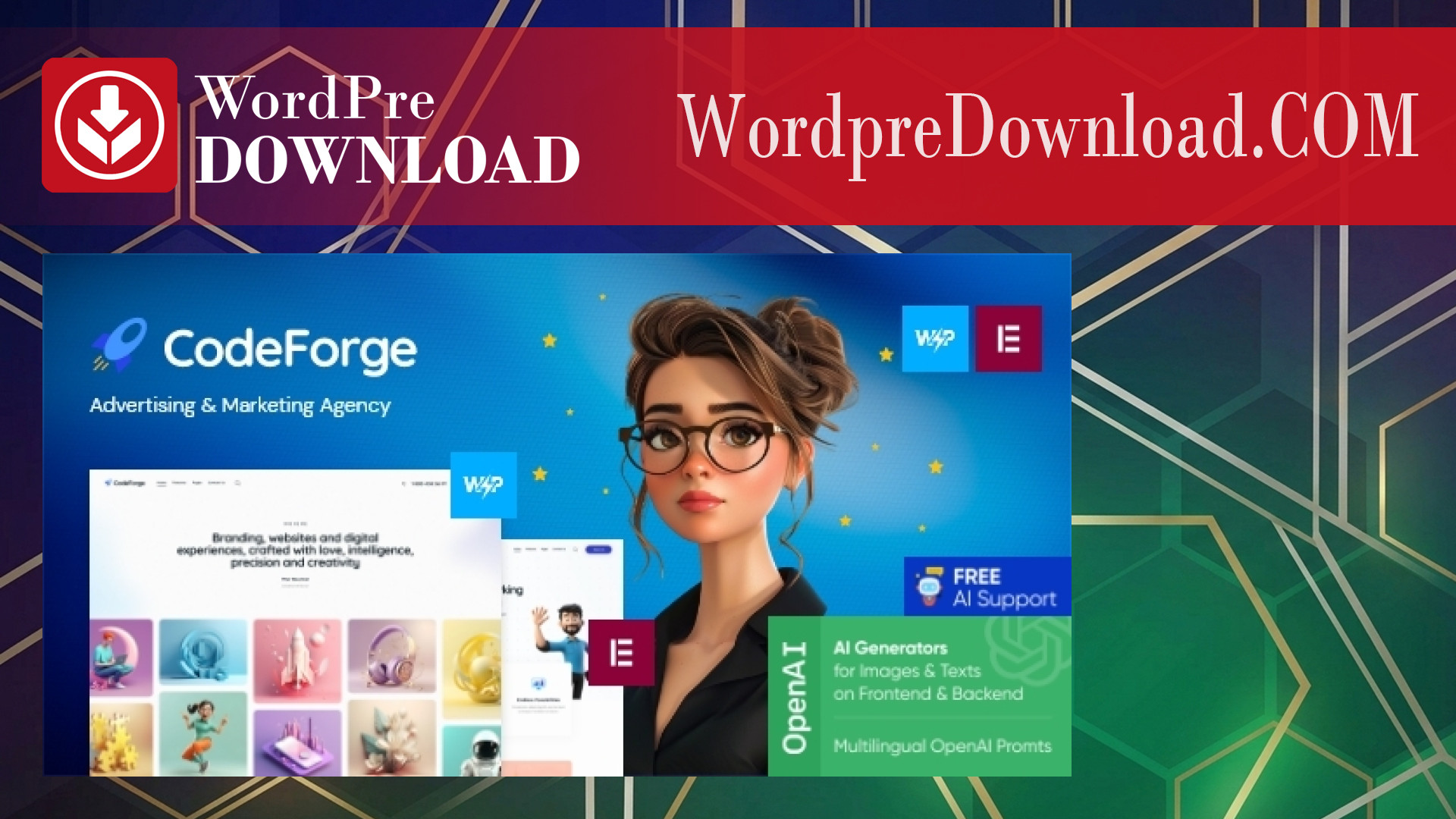 CodeForge – IT Company WordPress Theme – WordpreDownload.COM