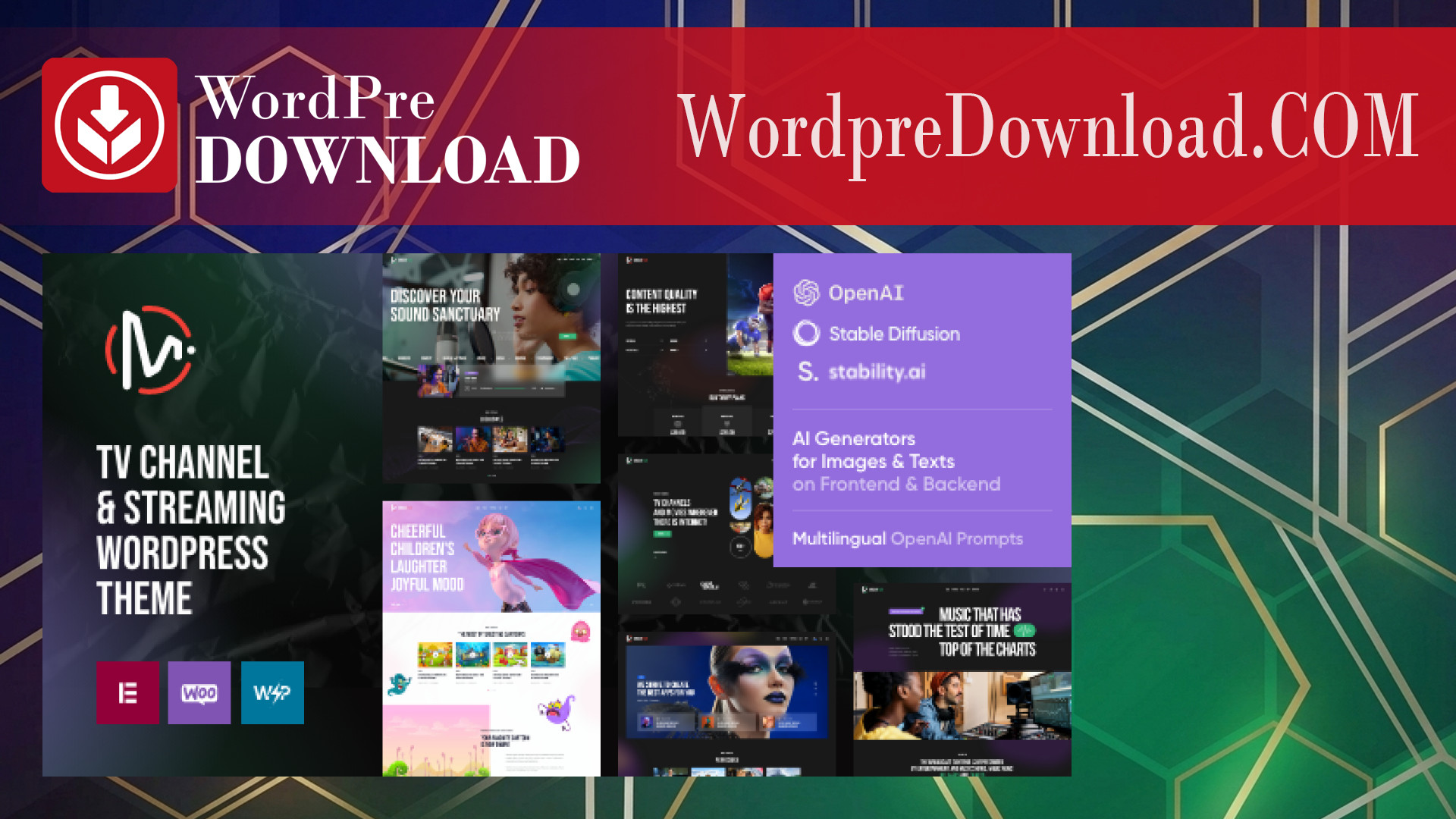 MediaFlex – TV Channel and Streaming WordPress Theme – WordpreDownload.COM