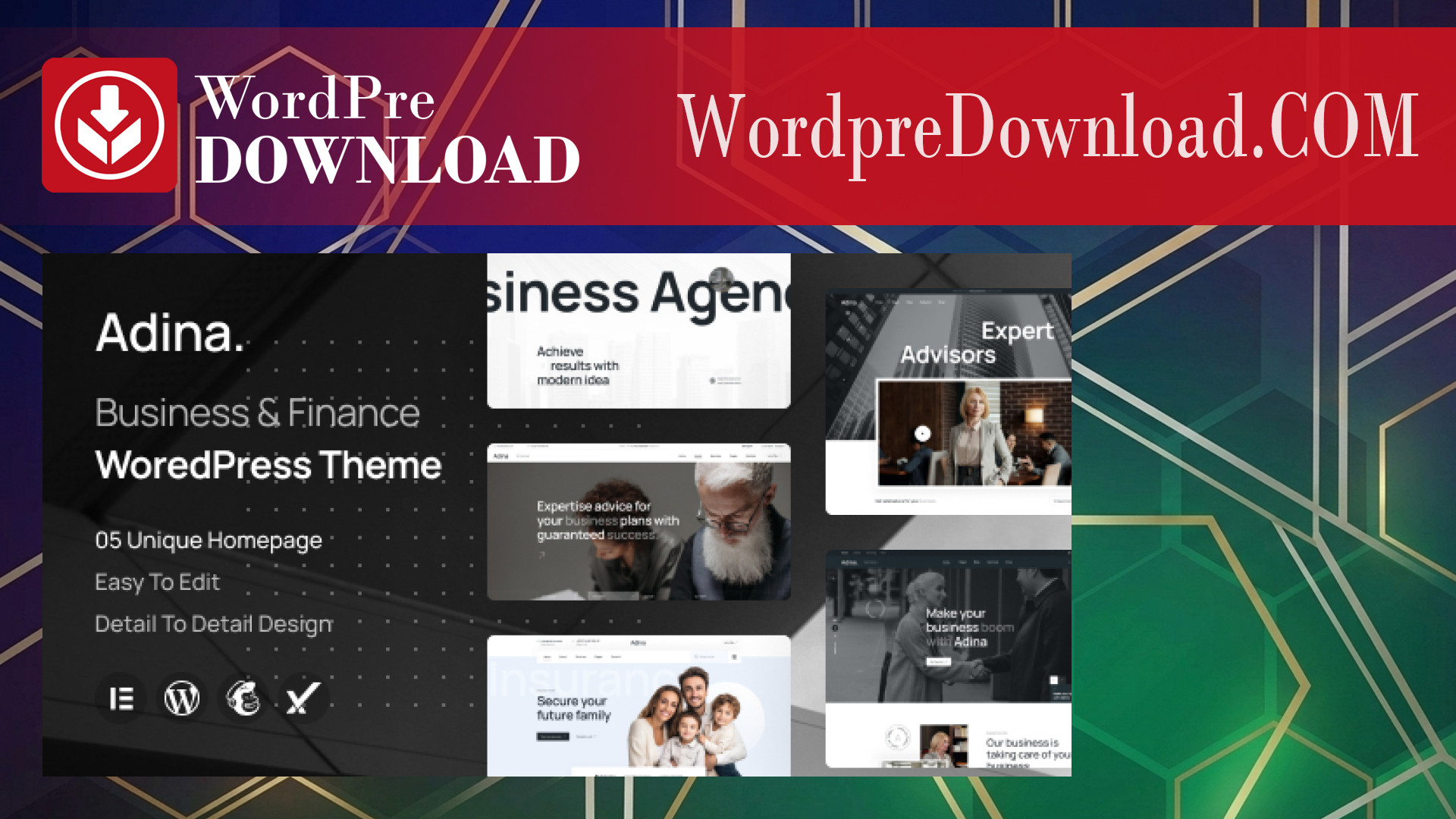 Adina – Business and Finance WordPress Theme – WordpreDownload.COM