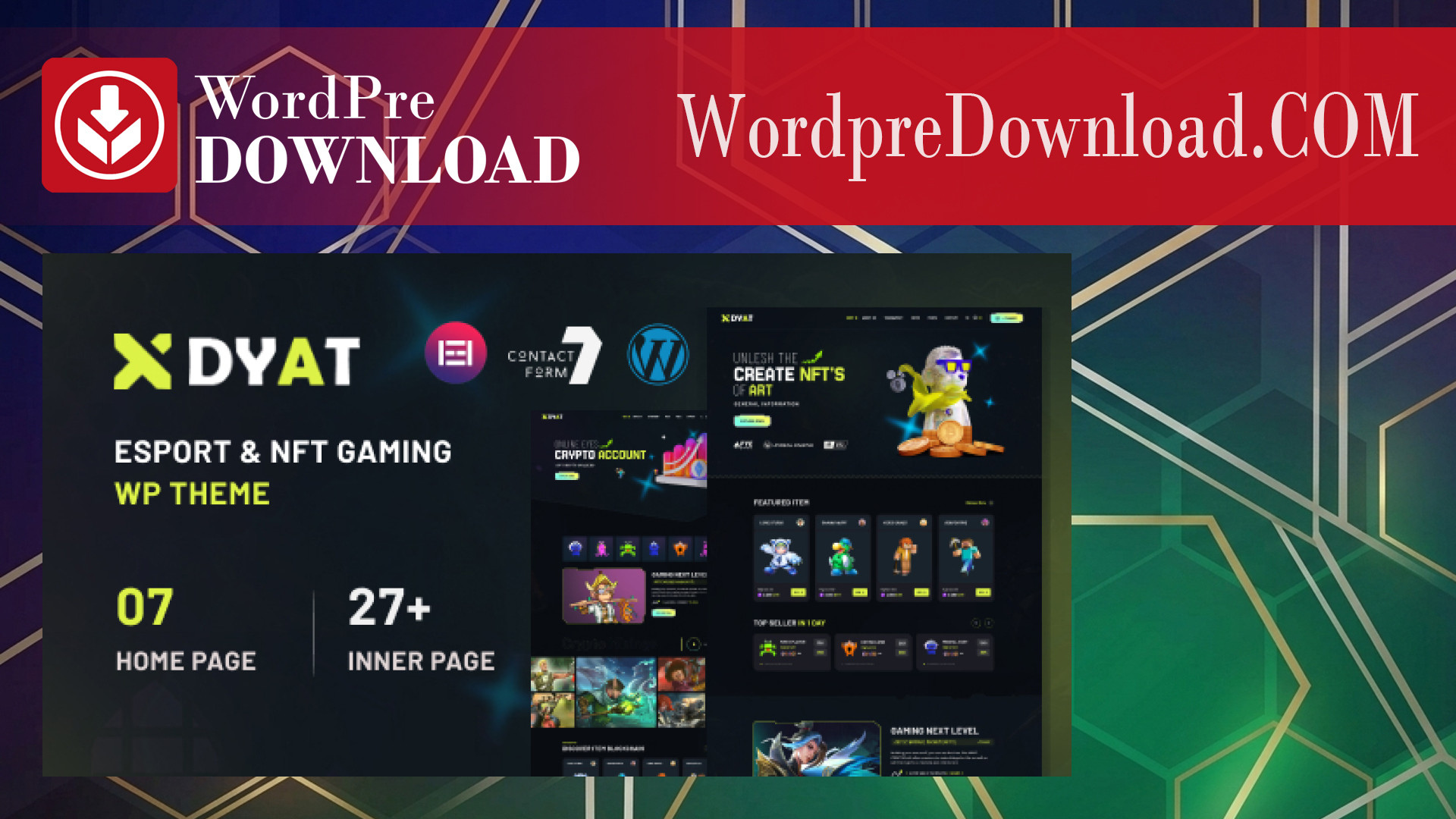 DYAT – eSports and Gaming NFT WordPress Theme – WordpreDownload.COM