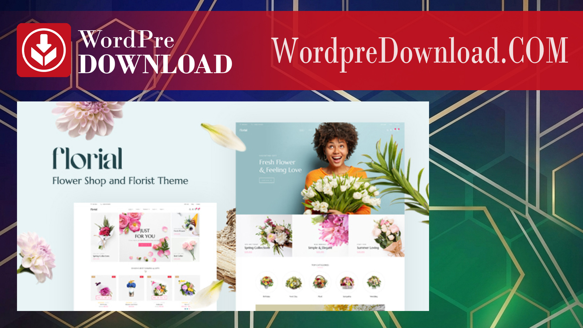 Florial – Flower Store WooCommerce WordPress Theme – WordpreDownload.COM