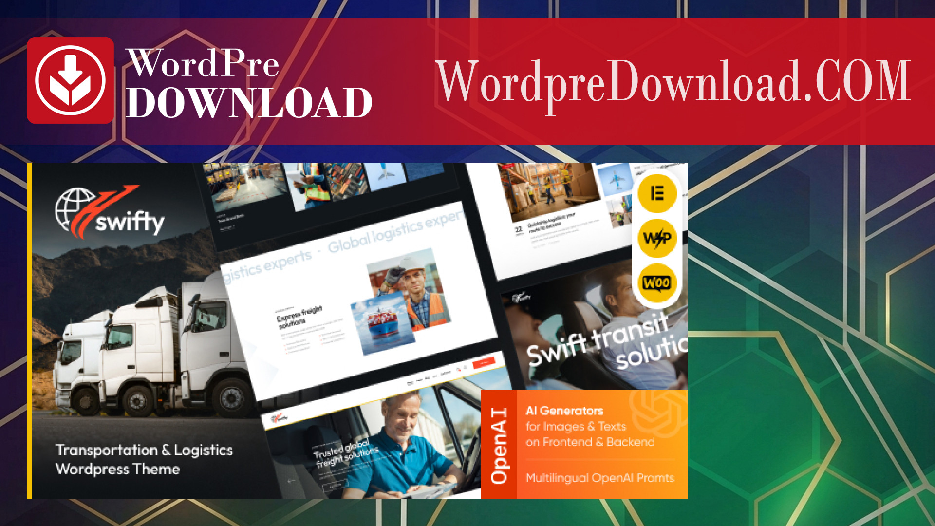 Swifty – Transportation and Logistics WordPress Theme – WordpreDownload.COM