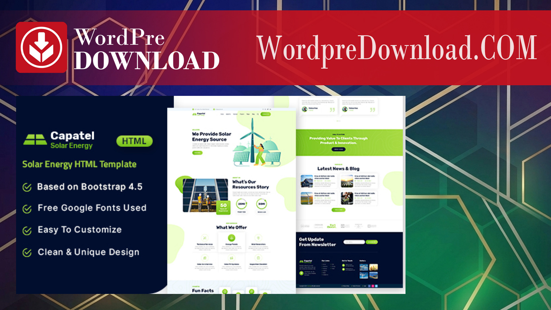 Capatel – Solar Energy WordPress Theme – WordpreDownload.COM