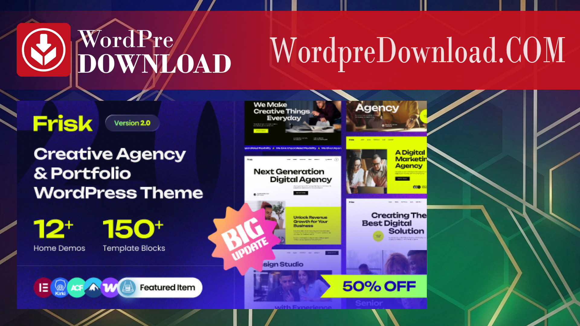 Frisk – Creative Agency and Portfolio WordPress Theme – WordpreDownload.COM