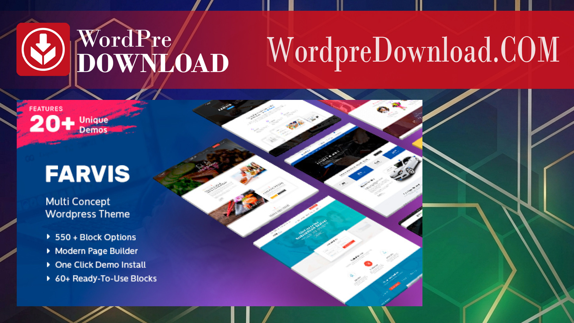 Farvis Multipurpose WordPress Theme – WordpreDownload.COM