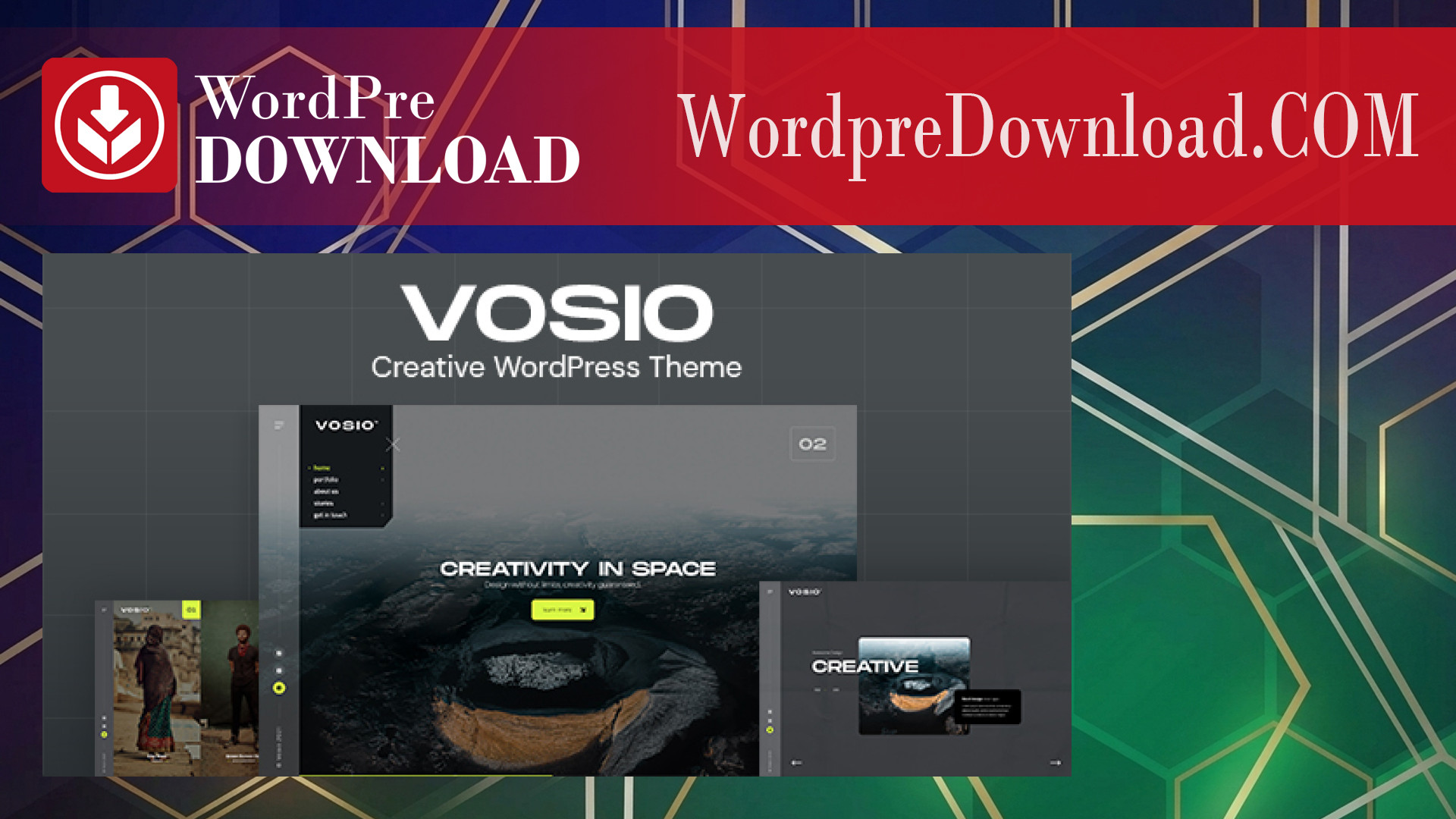 Vosio - Creative WordPress Portfolio - WordpreDownload.COM
