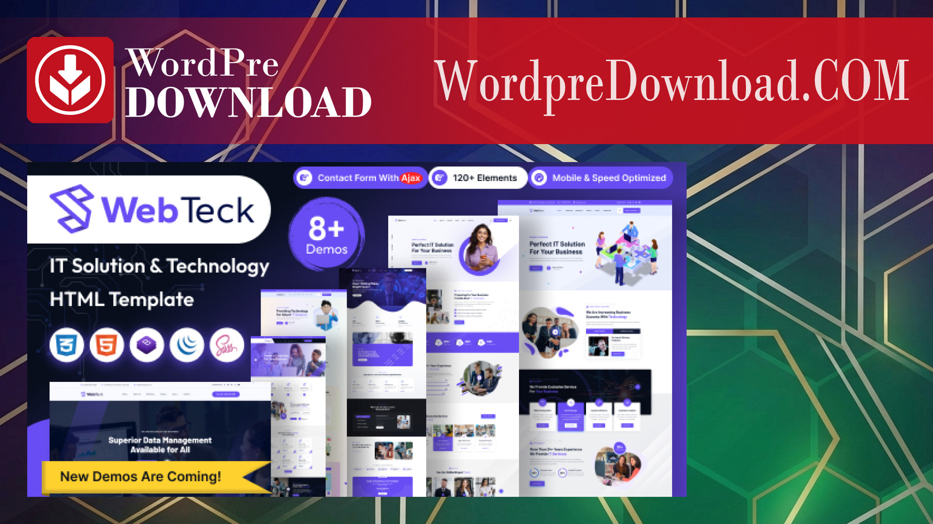 Webteck – IT Solution and Technology WordPress Theme – WordpreDownload.COM