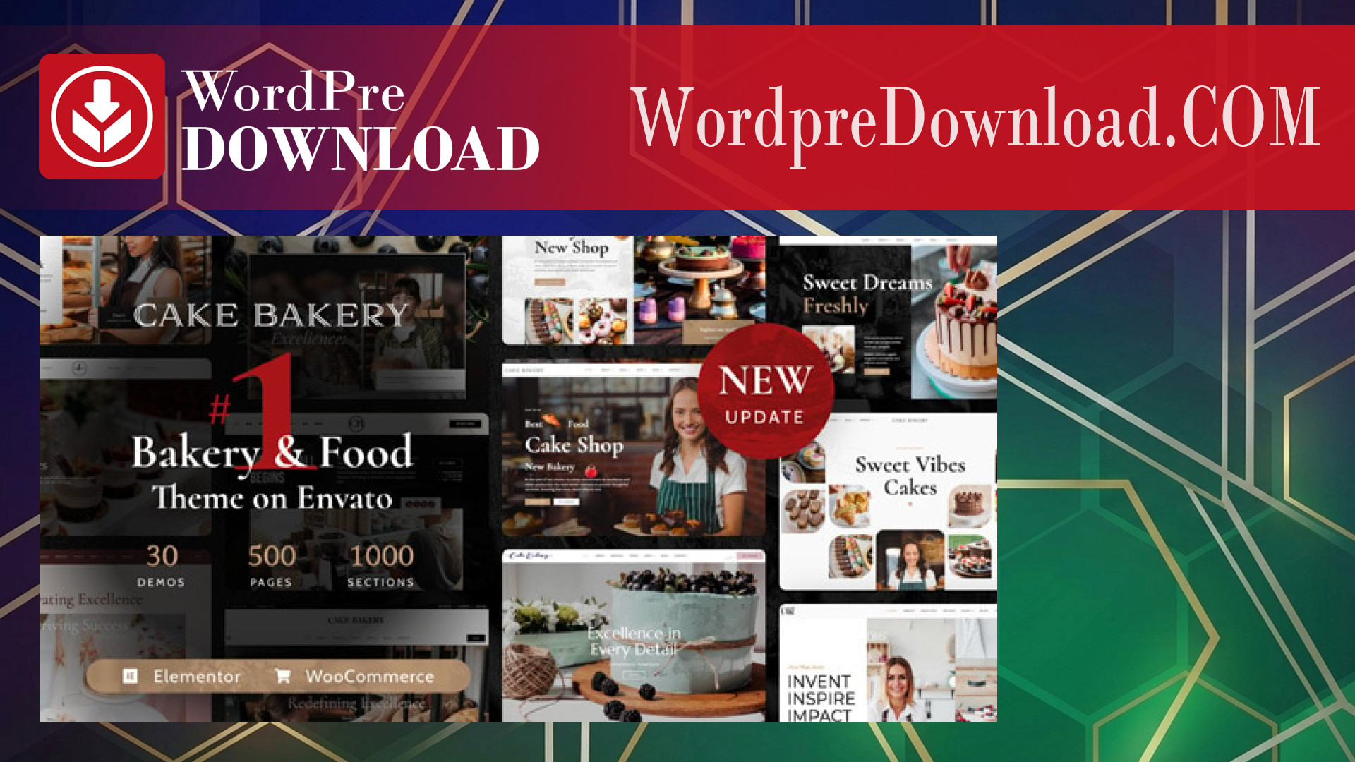 Cake Bakery Pastry WP Theme – WordpreDownload.COM
