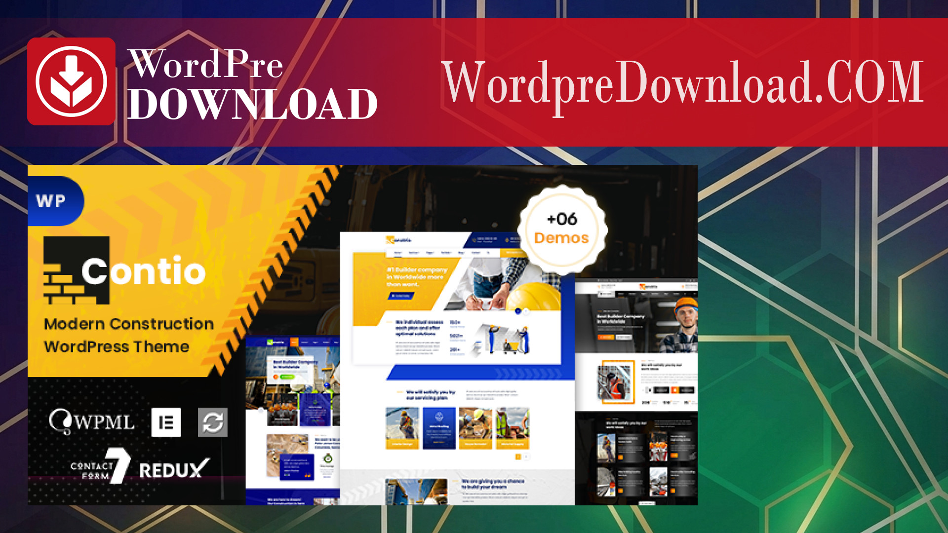 Contio – Construction WordPress Theme – WordpreDownload.COM