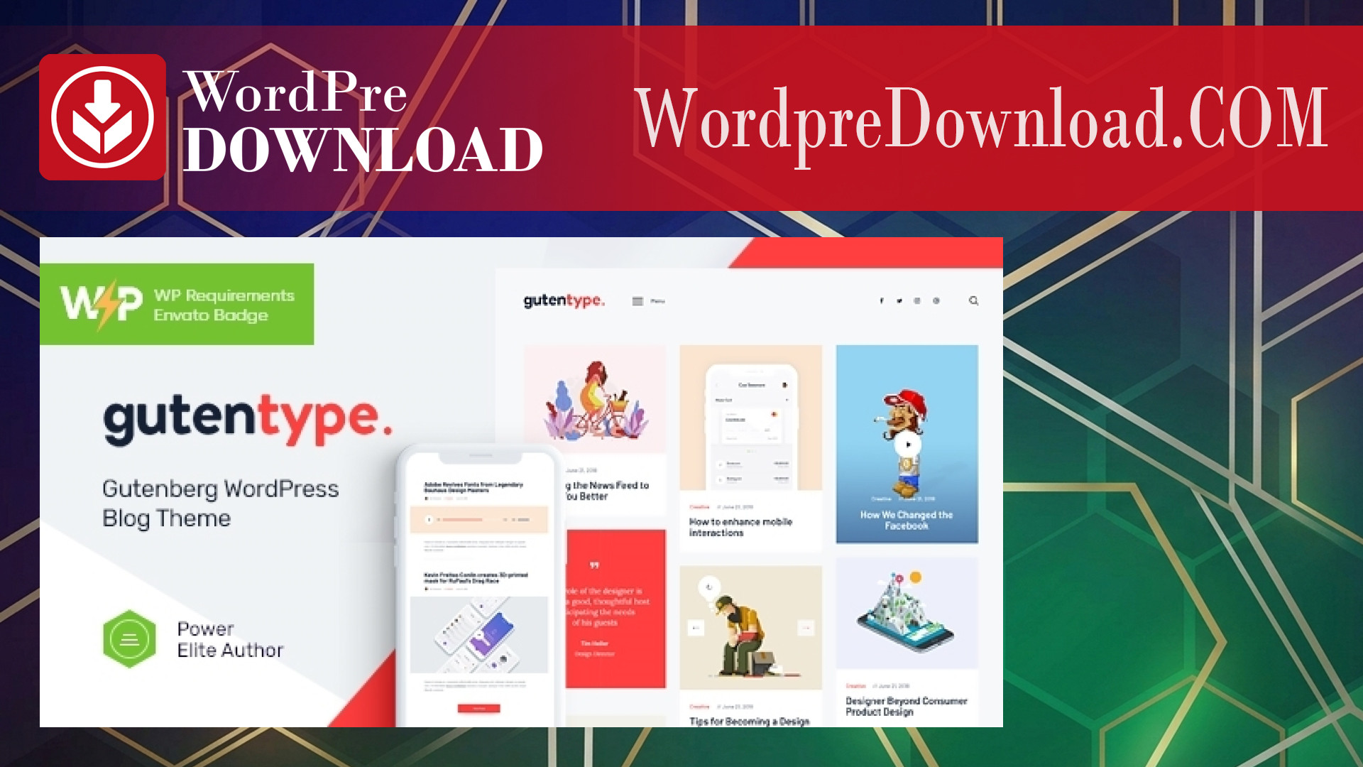 Gutentype 100% Gutenberg WordPress Theme for Modern Blog – WordpreDownload.COM