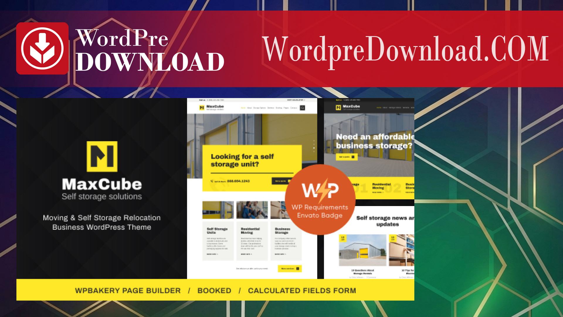 MaxCube Moving and Self Storage Relocation Business Theme – WordpreDownload.COM
