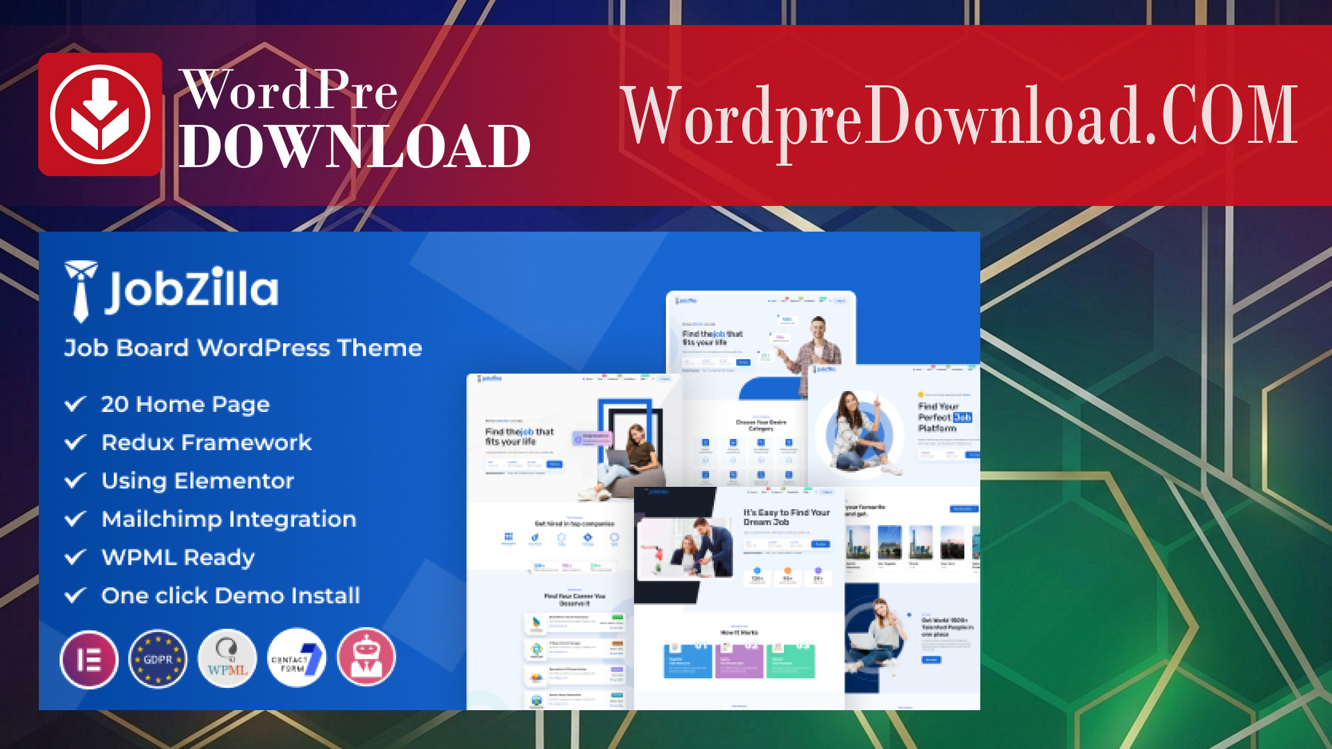 JobZilla – Job Board WordPress Theme – WordpreDownload.COM