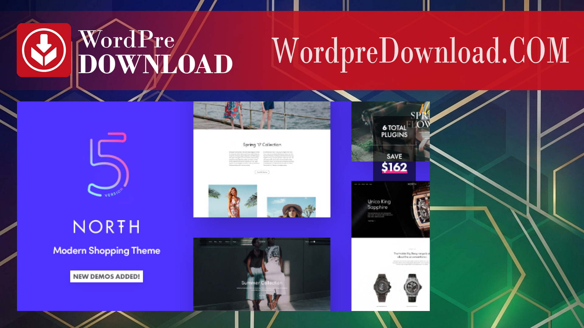 North – Responsive WooCommerce Theme – WordpreDownload.COM