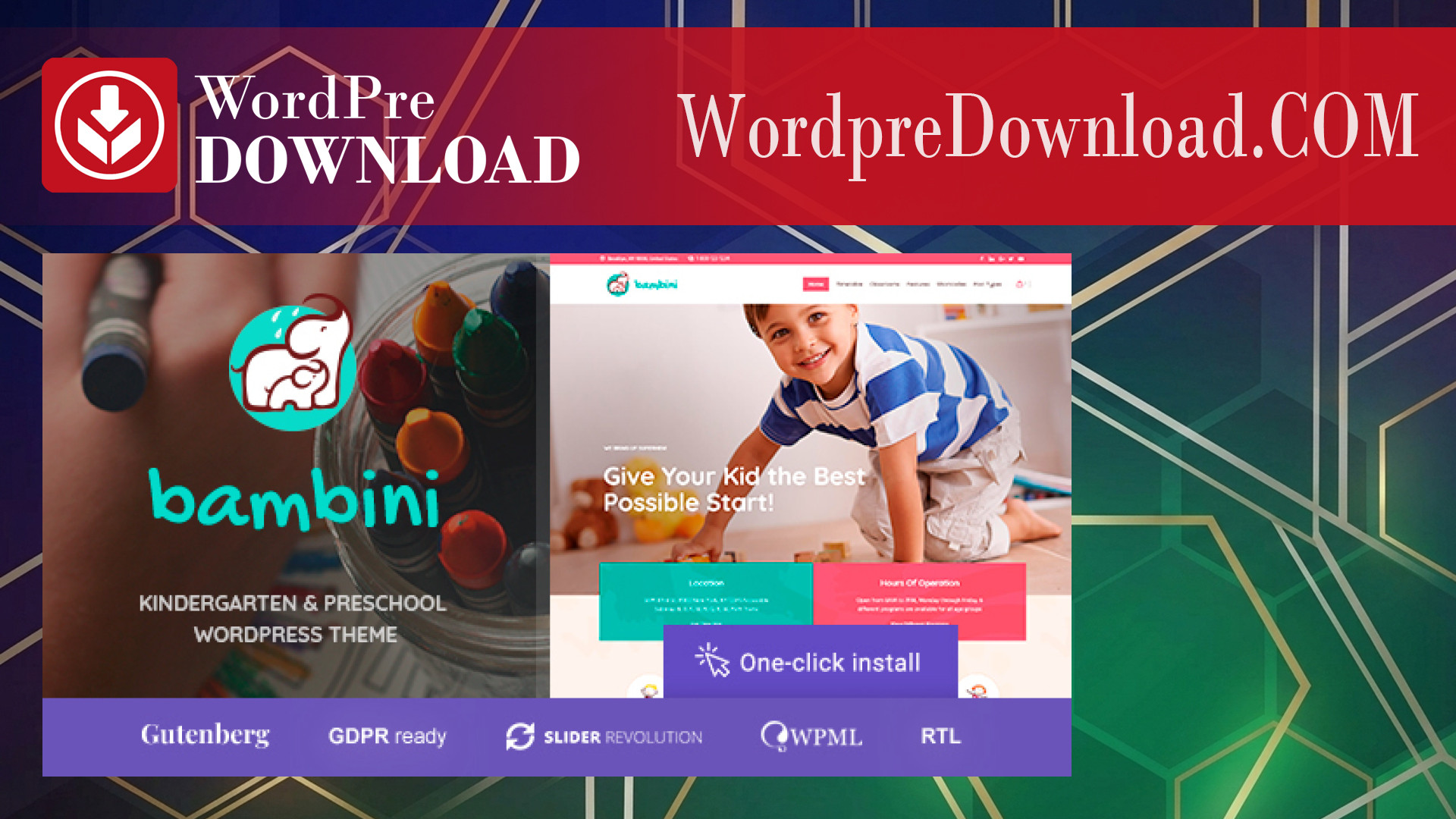 Bambini Kindergarten and Pre-School Theme – WordpreDownload.COM