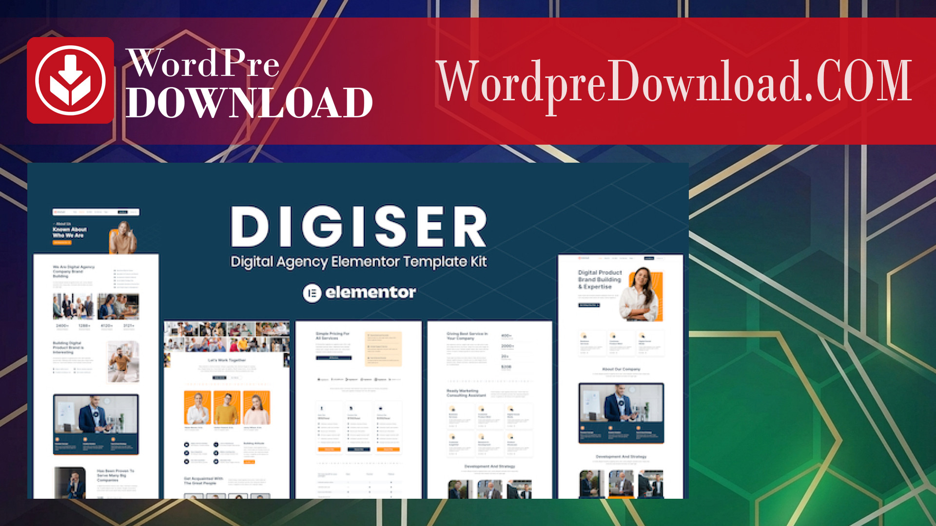 Digiser – Digital Agency Elementor Template Kit – WordpreDownload.COM