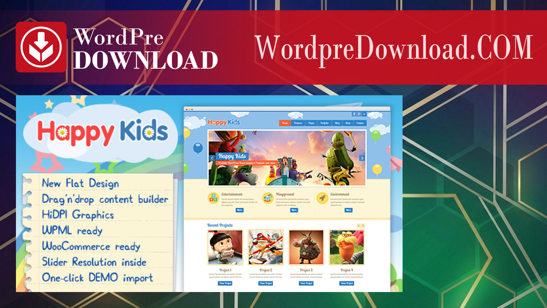 Happy Kids – Children WordPress Theme – WordpreDownload.COM
