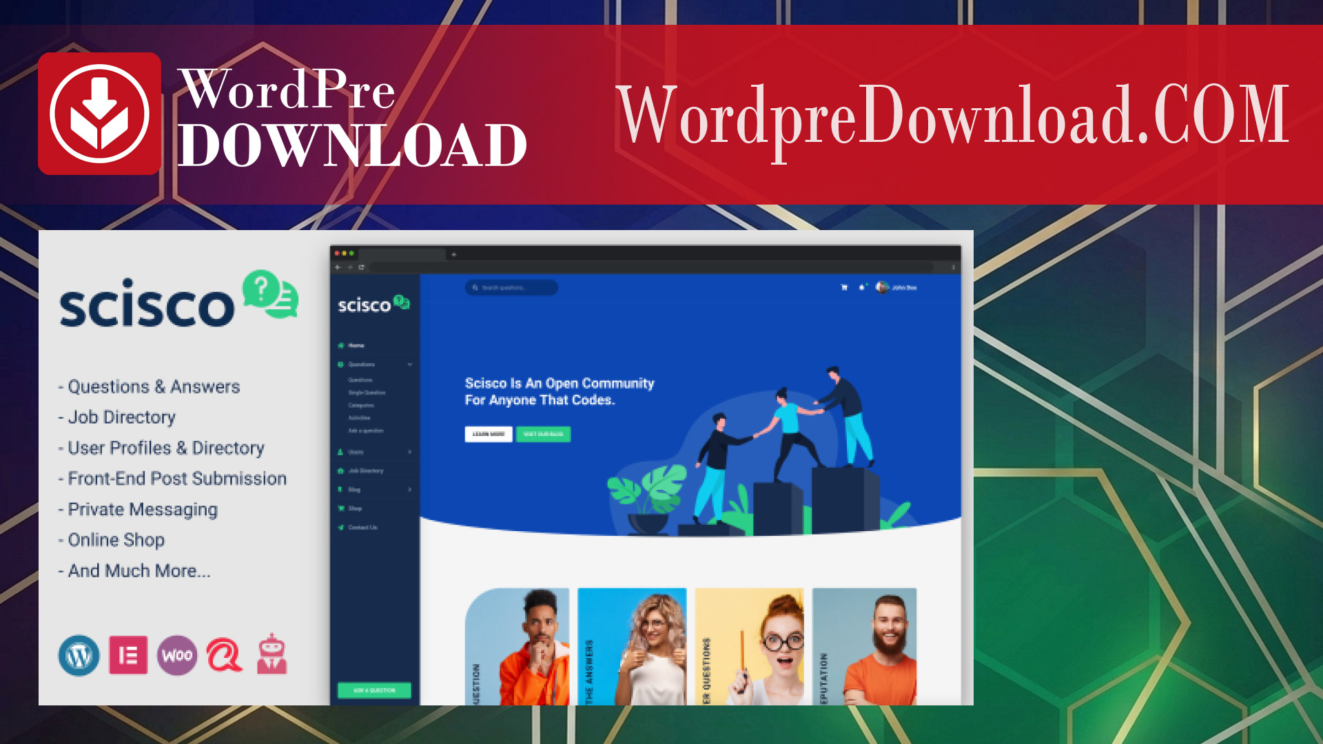 Scisco – Questions and Answers WordPress Theme – WordpreDownload.COM