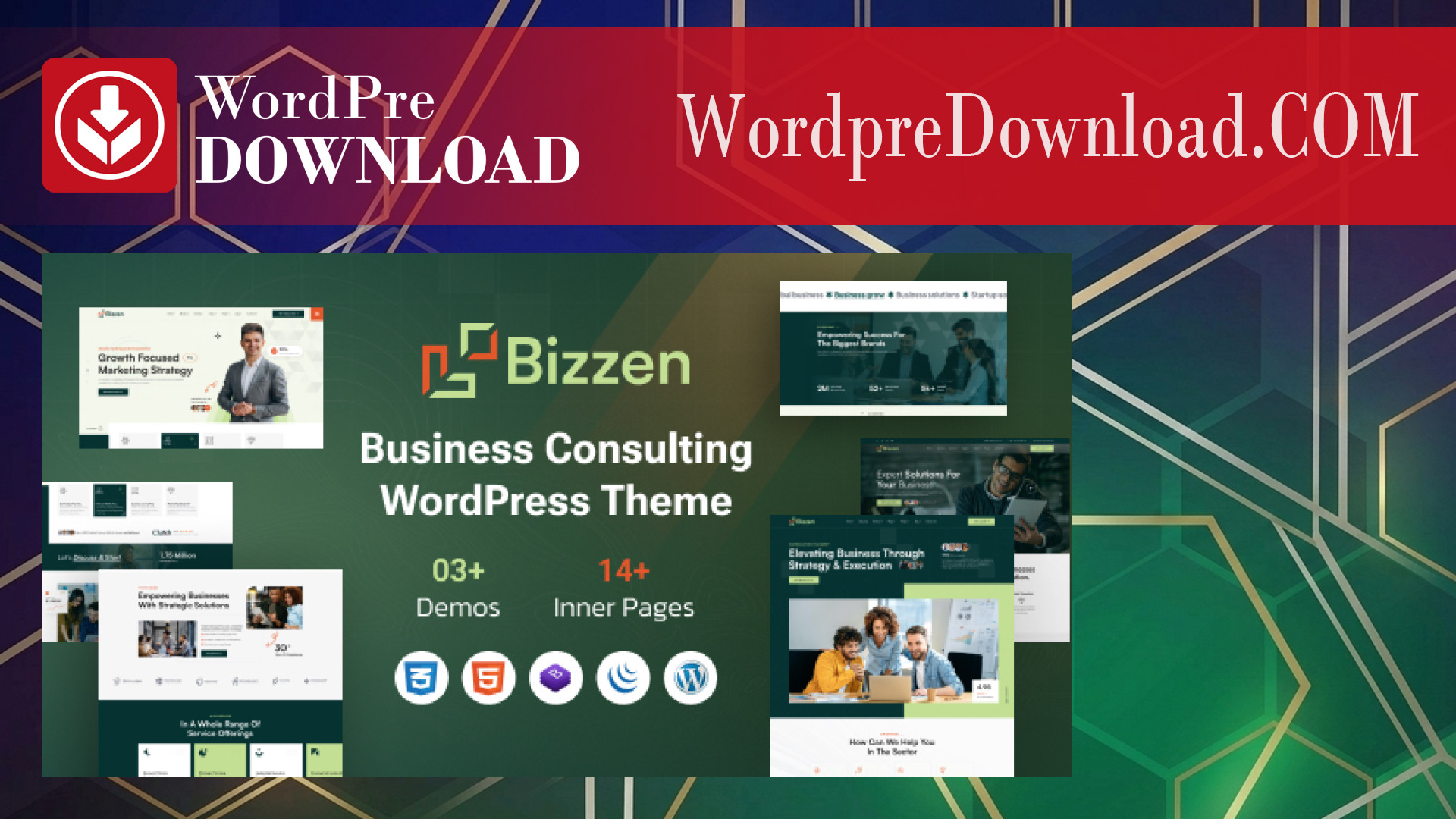 Bizzen – Business Consulting WordPress Theme – WordpreDownload.COM