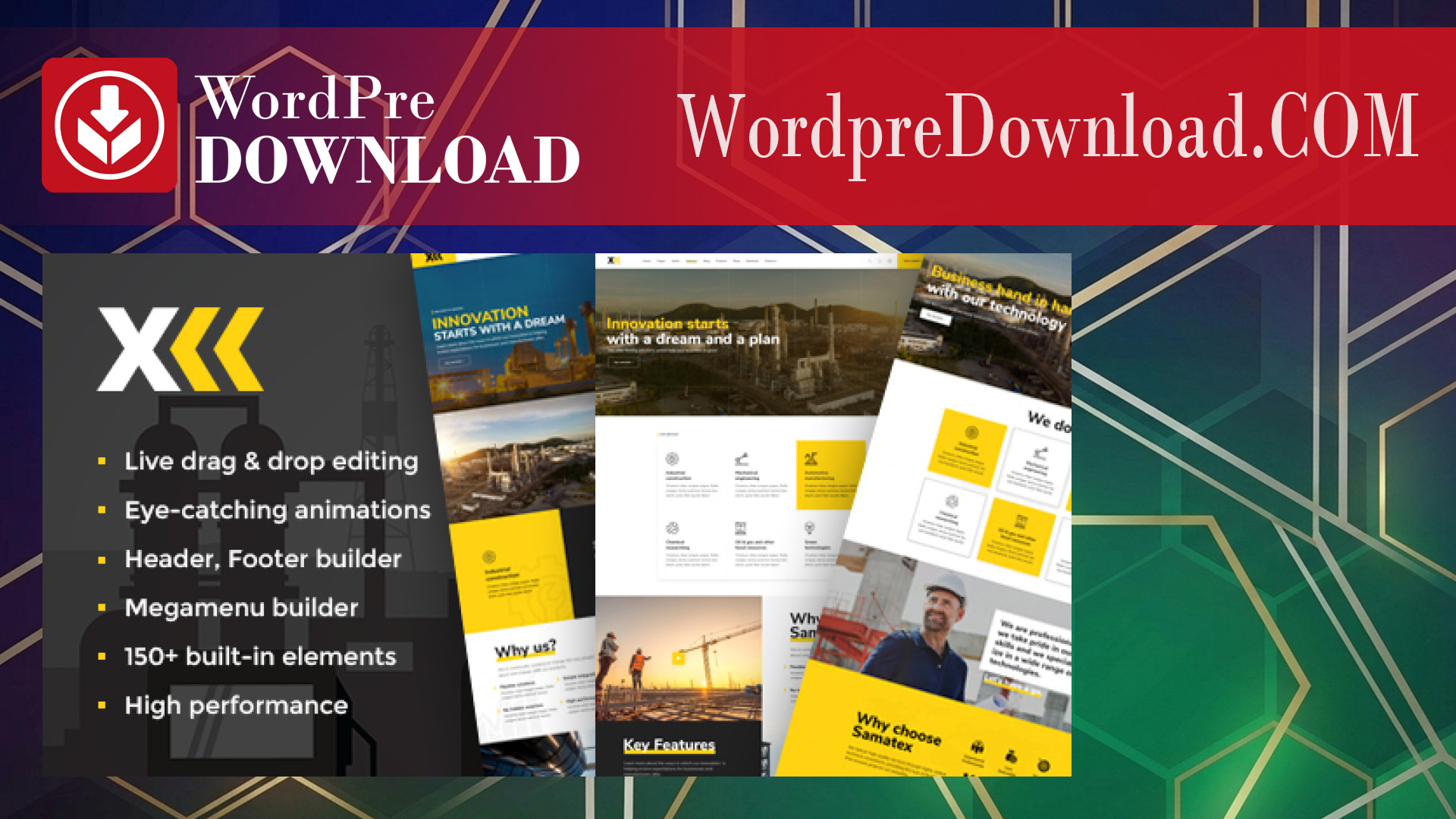 Samatex – Industrial WordPress Theme – WordpreDownload.COM