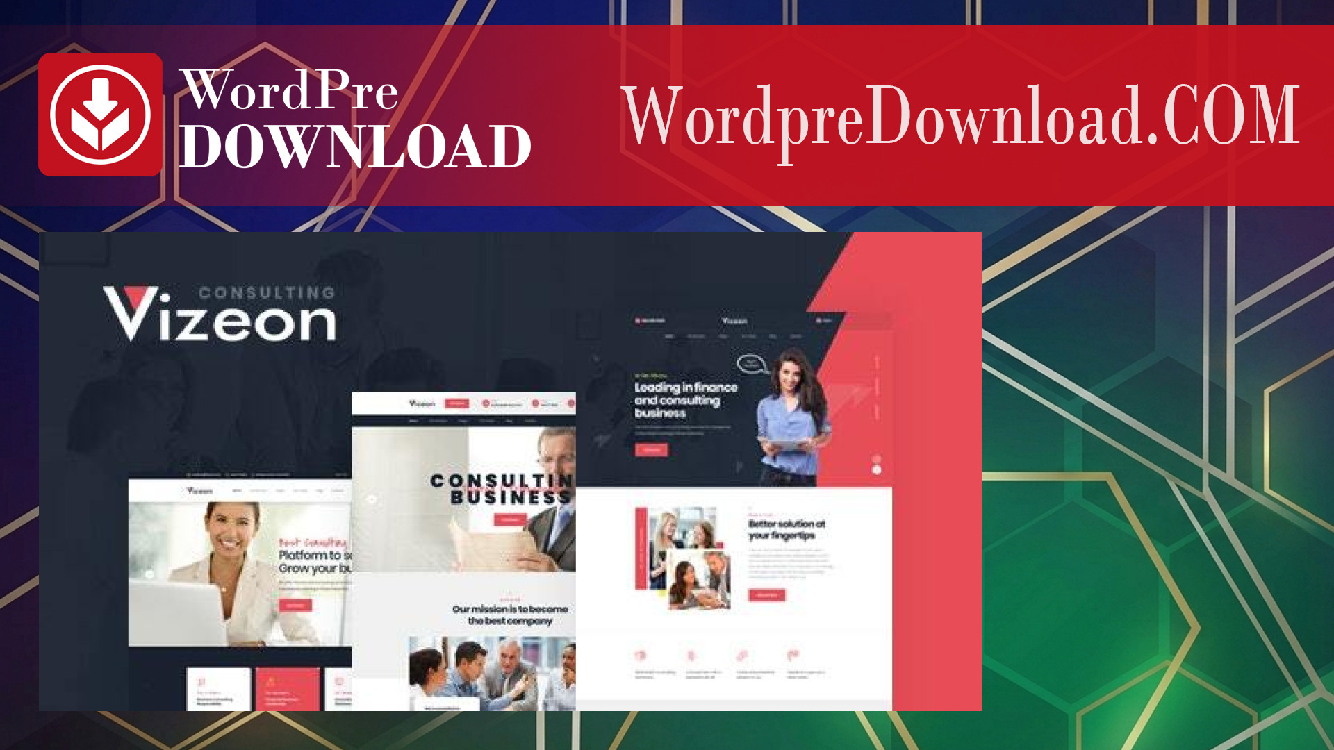 Vizeon – Business Consulting WordPress Themes – WordpreDownload.COM