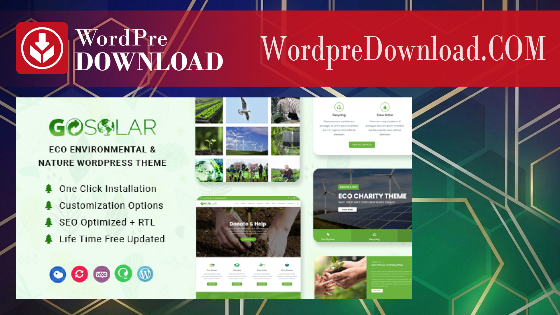 GoSolar – Eco Environmental and Nature WordPress Theme – WordpreDownload.COM