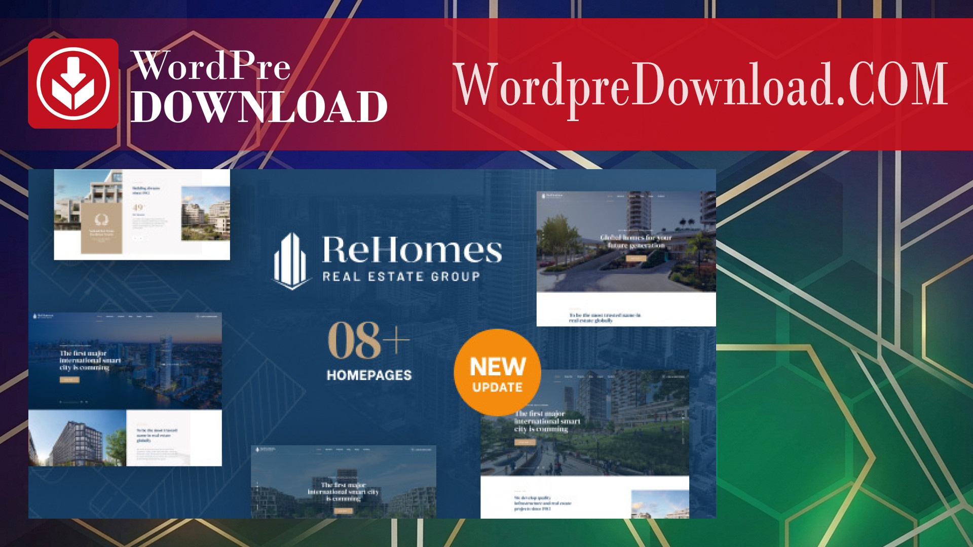 Rehomes – Real Estate Group WordPress Theme – WordpreDownload.COM
