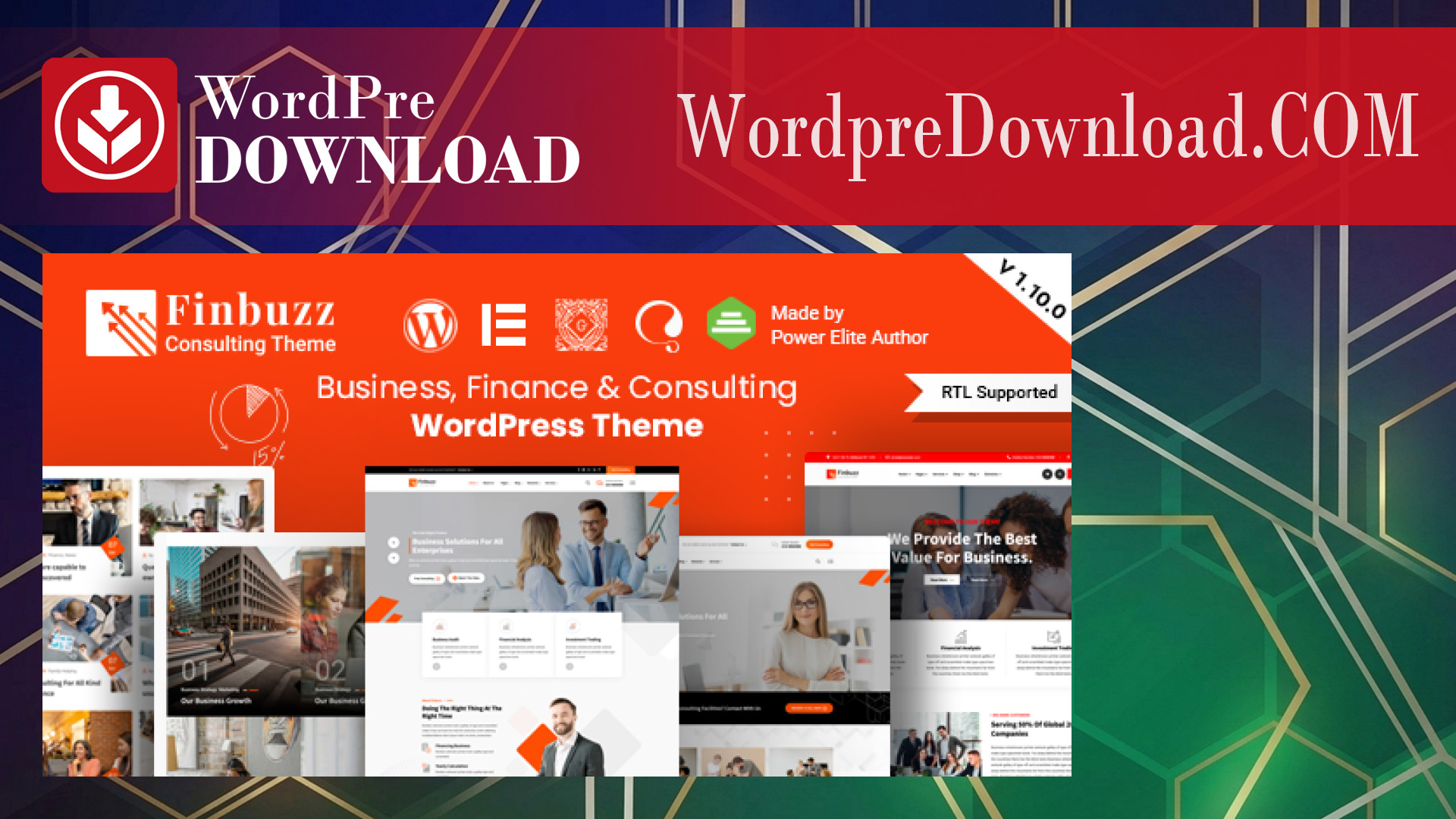 Finbuzz – Corporate Business WordPress Theme – WordpreDownload.COM