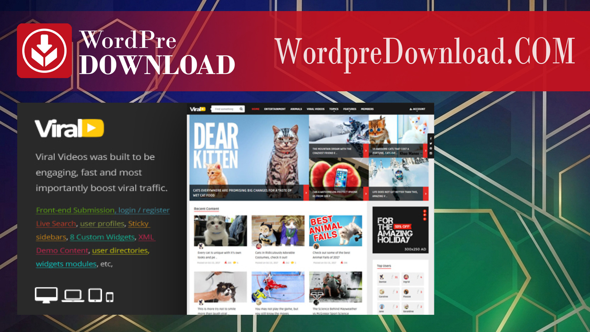 ViralVideo – Responsive Magazine WordPress Theme – WordpreDownload.COM