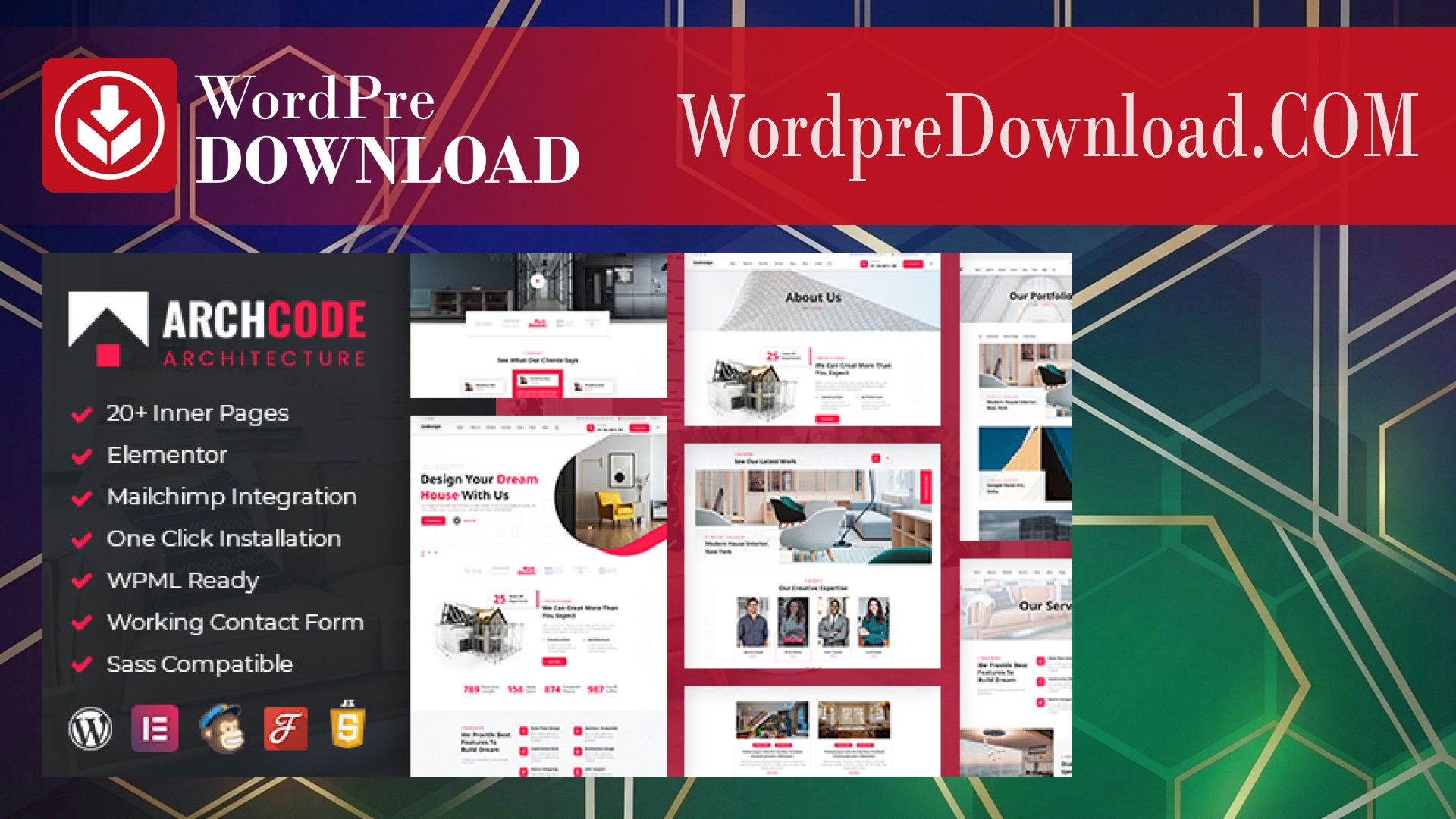 Archcode – Architect Design WordPress Theme – WordpreDownload.COM
