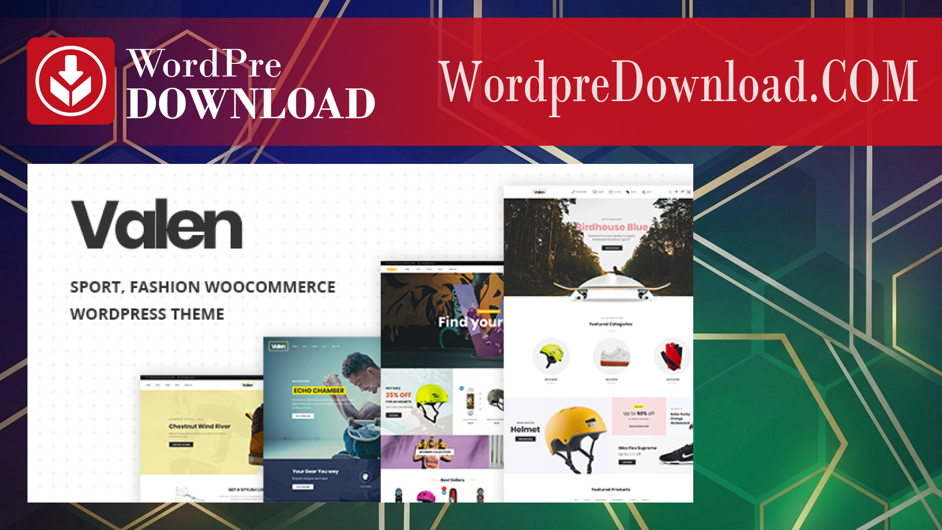 Valen – Sport Fashion WooCommerce WordPress Theme – WordpreDownload.COM