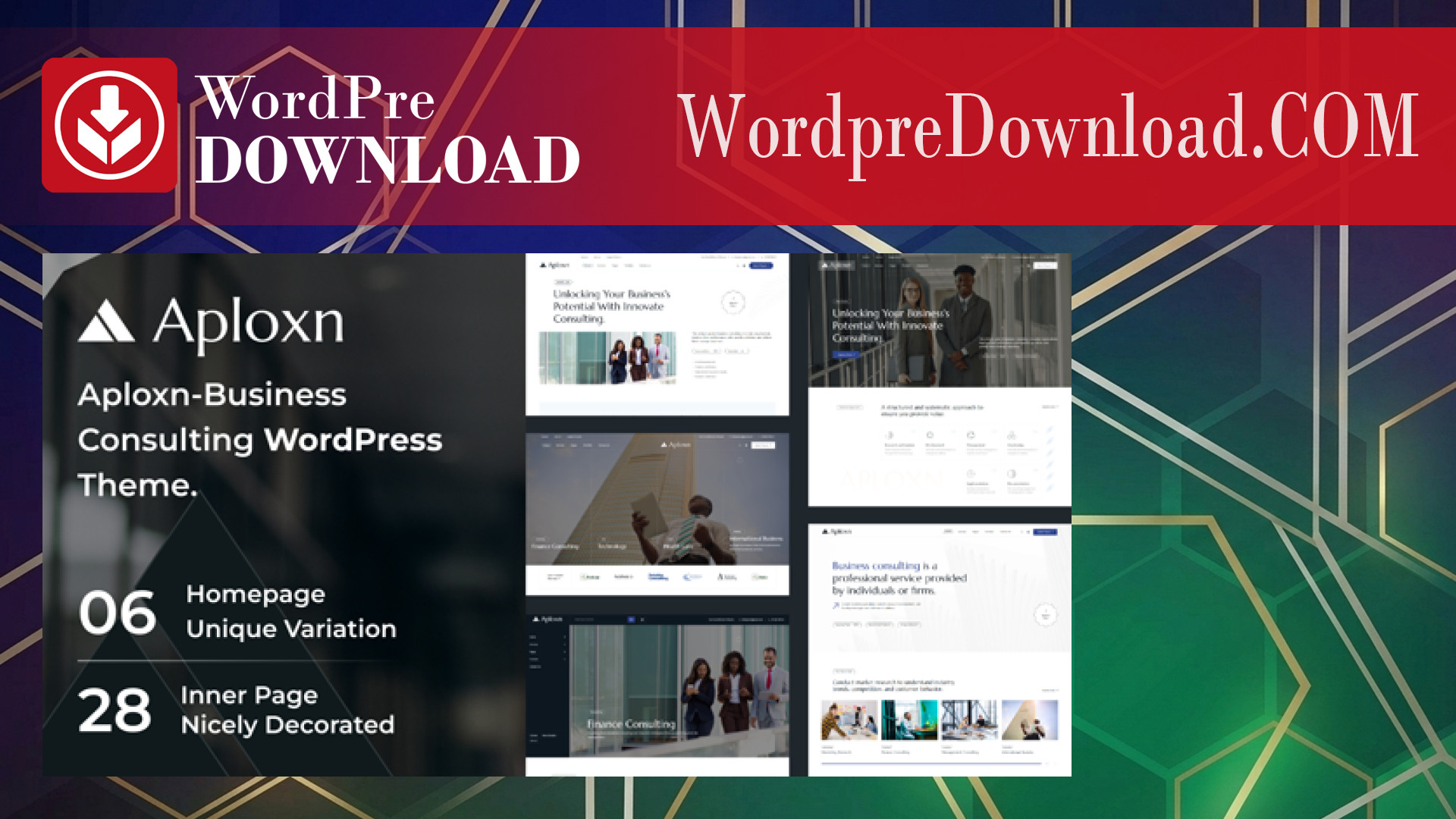 Aploxn - Business Consulting WordPress Theme - WordpreDownload.COM