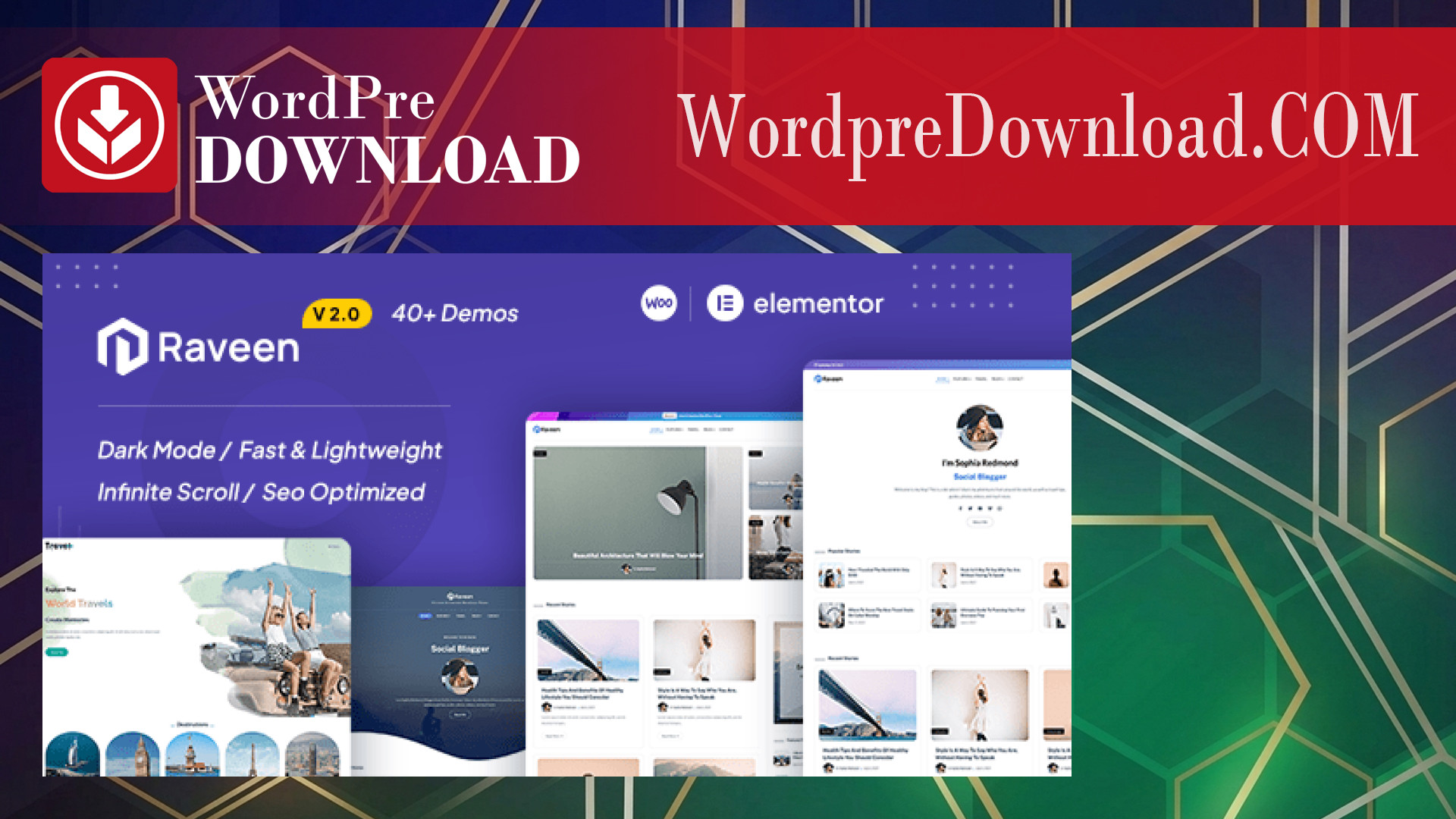 Raveen | Personal Blog and Magazine WordPress Theme – WordpreDownload.COM