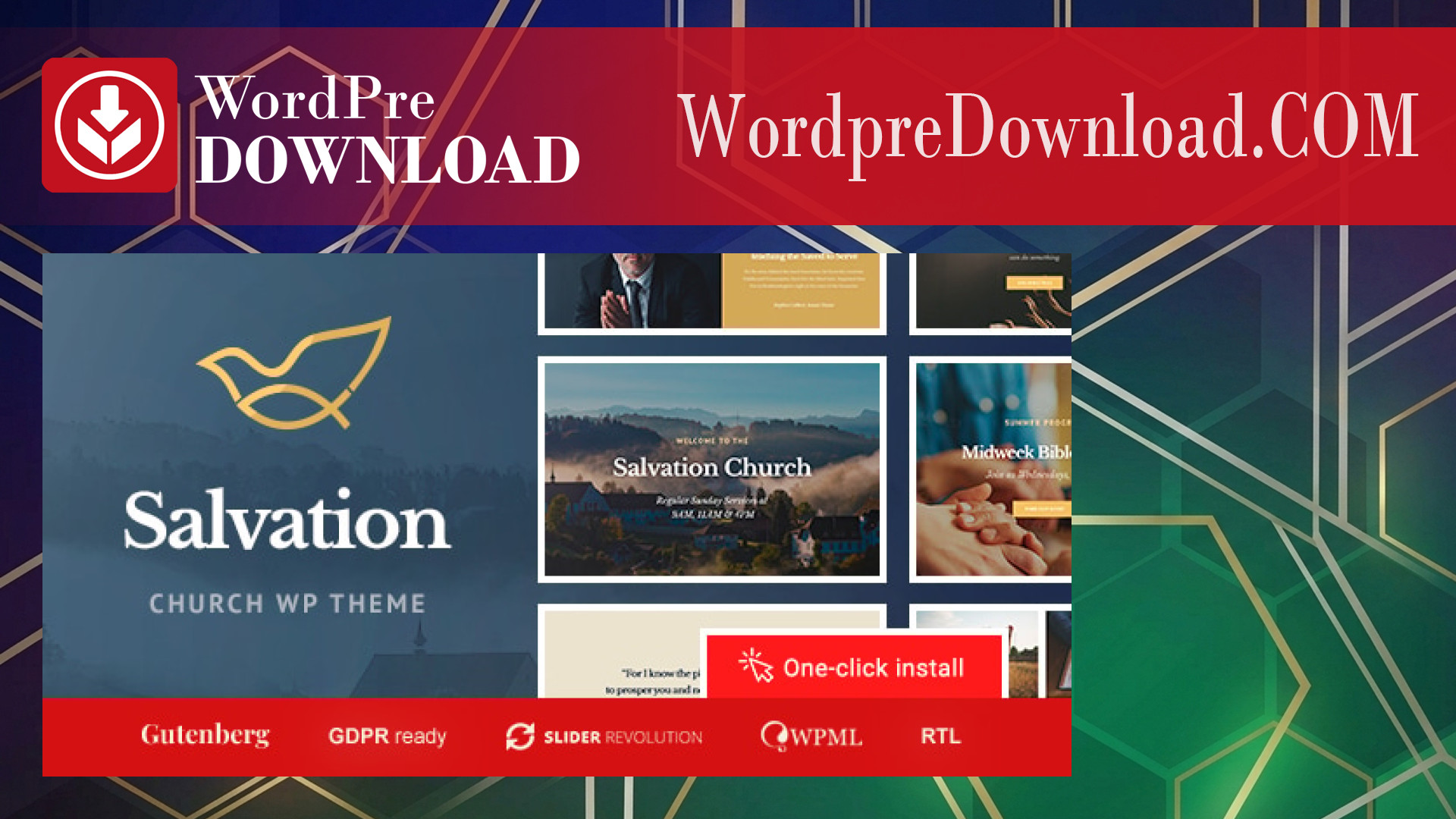 Salvation – Church and Religion WP Theme – WordpreDownload.COM