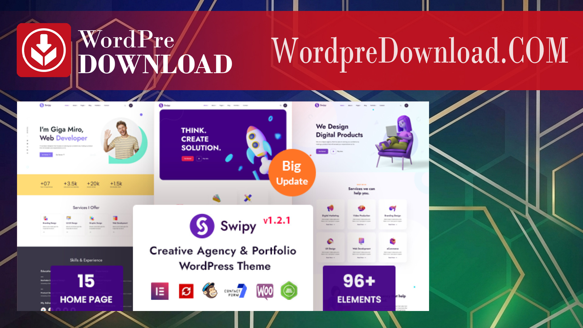 Swipy – Creative Agency WordPress Theme – WordpreDownload.COM