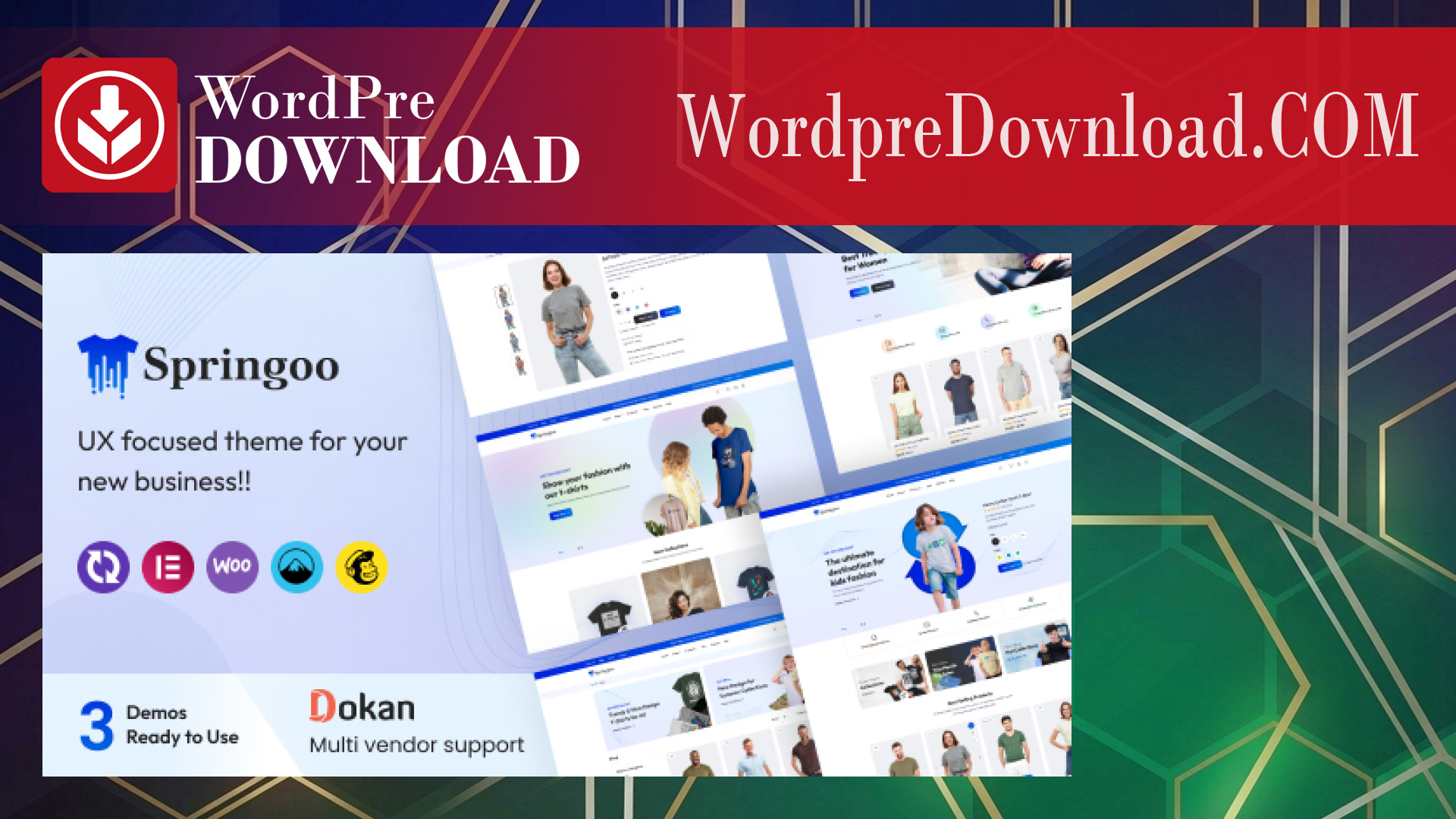 Springoo - Fashion And T-shirt WooCommerce WordPress Theme - WordpreDownload.COM