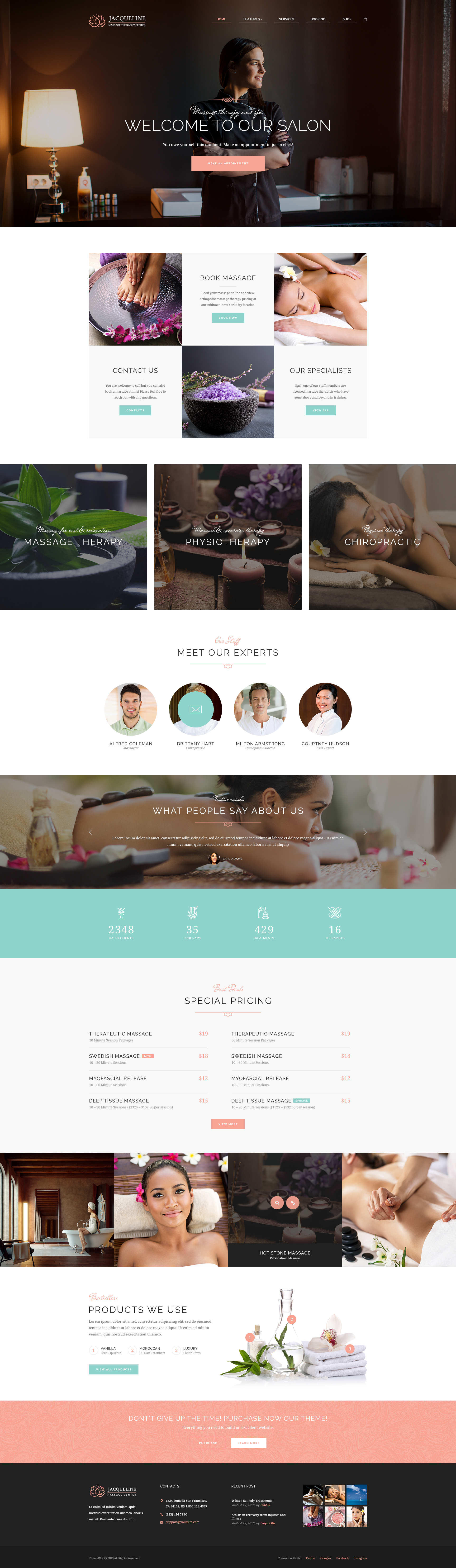 Jacqueline Spa And Massage Salon Theme – WordpreDownload.COM