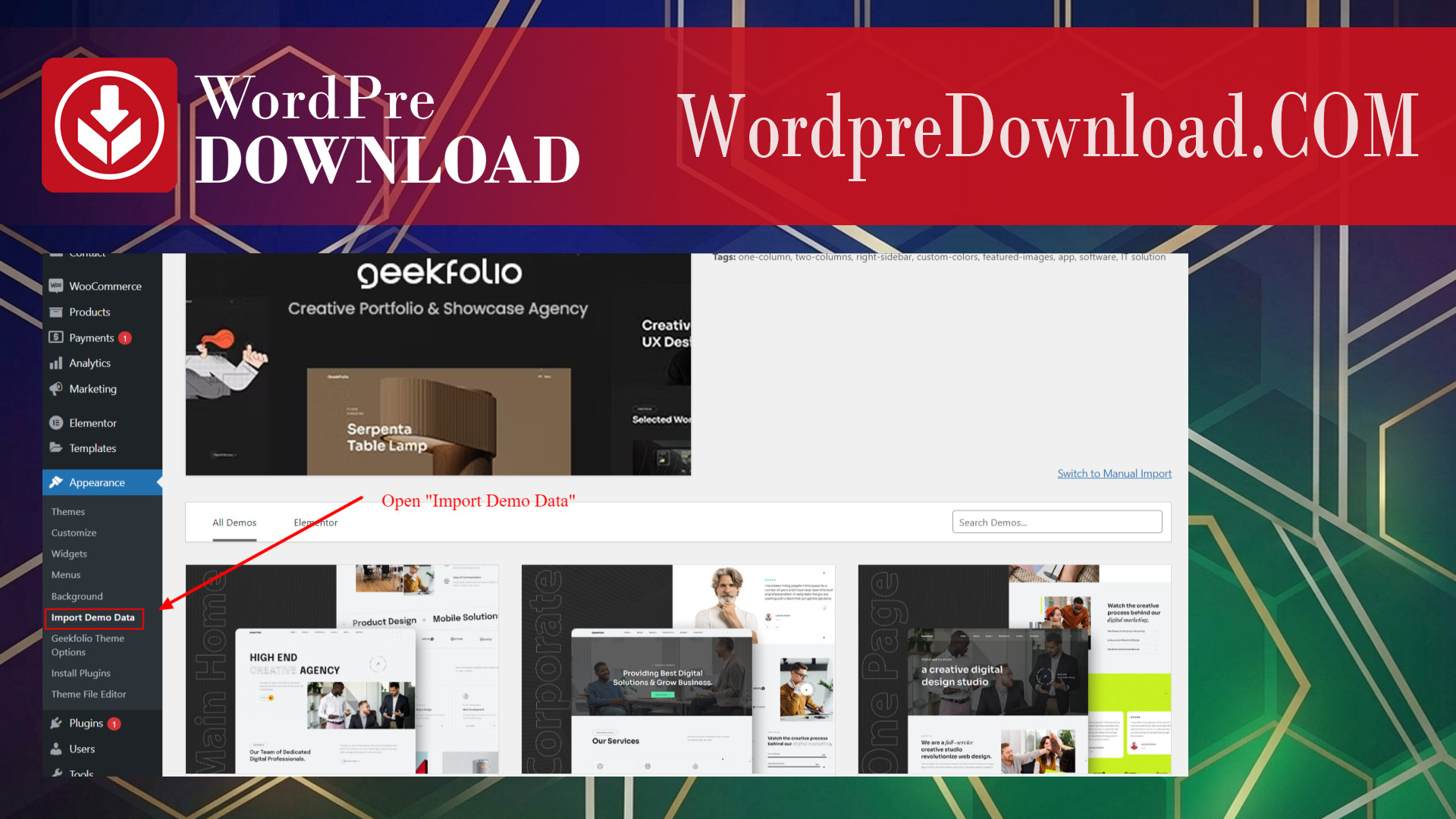 Geekfolio - Elementor Creative Portfolio And Agency WordPress Theme - WordpreDownload.COM