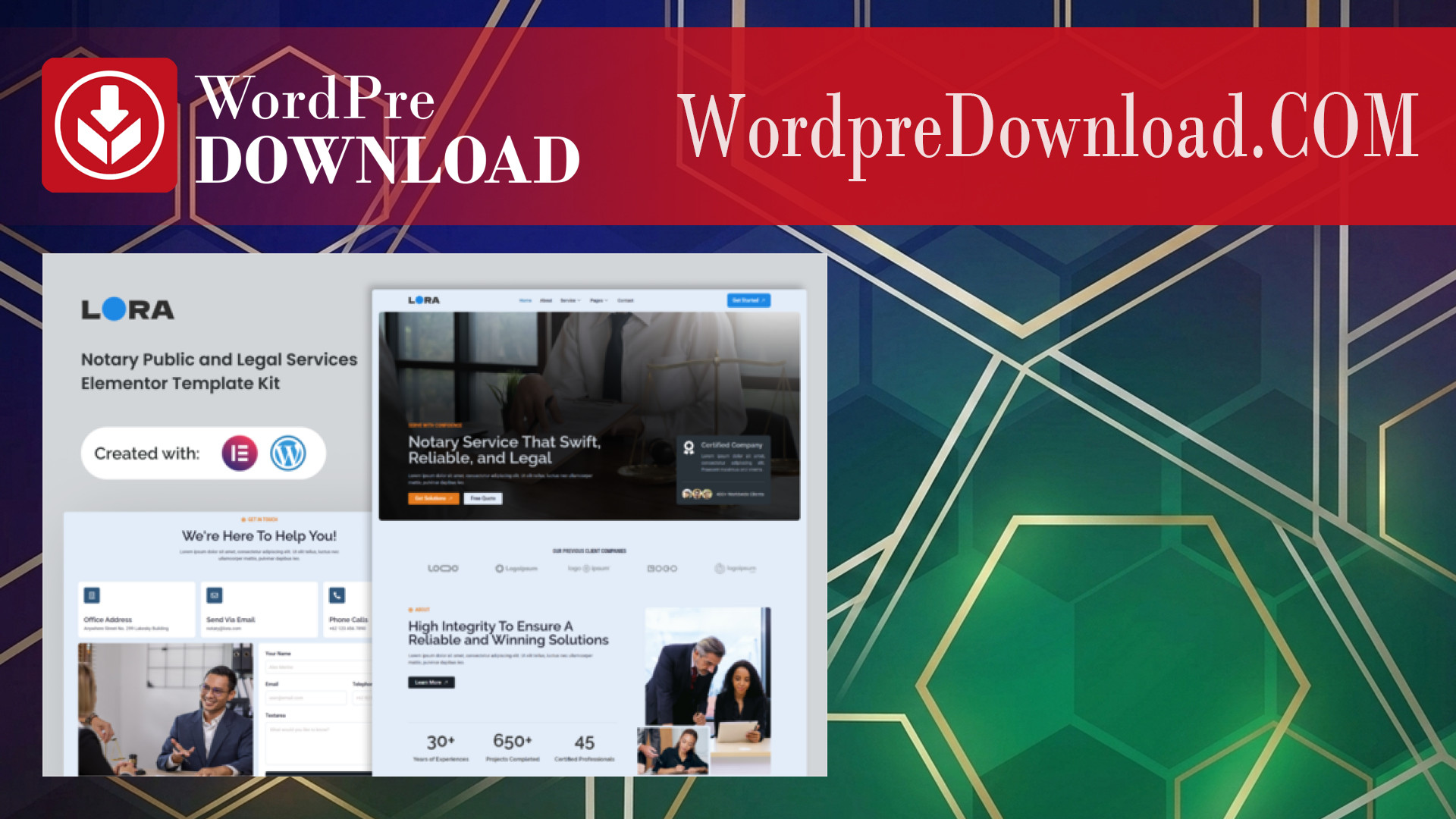 Lora – Notary Public and Legal Services Elementor Template Kit – WordpreDownload.COM