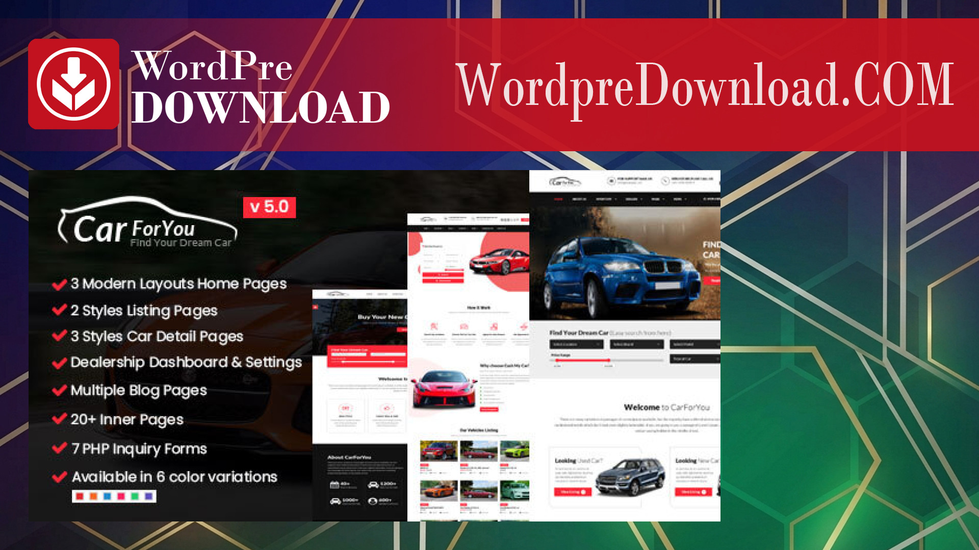 CarForYou – Automotive Car Dealer WordPress Theme – WordpreDownload.COM