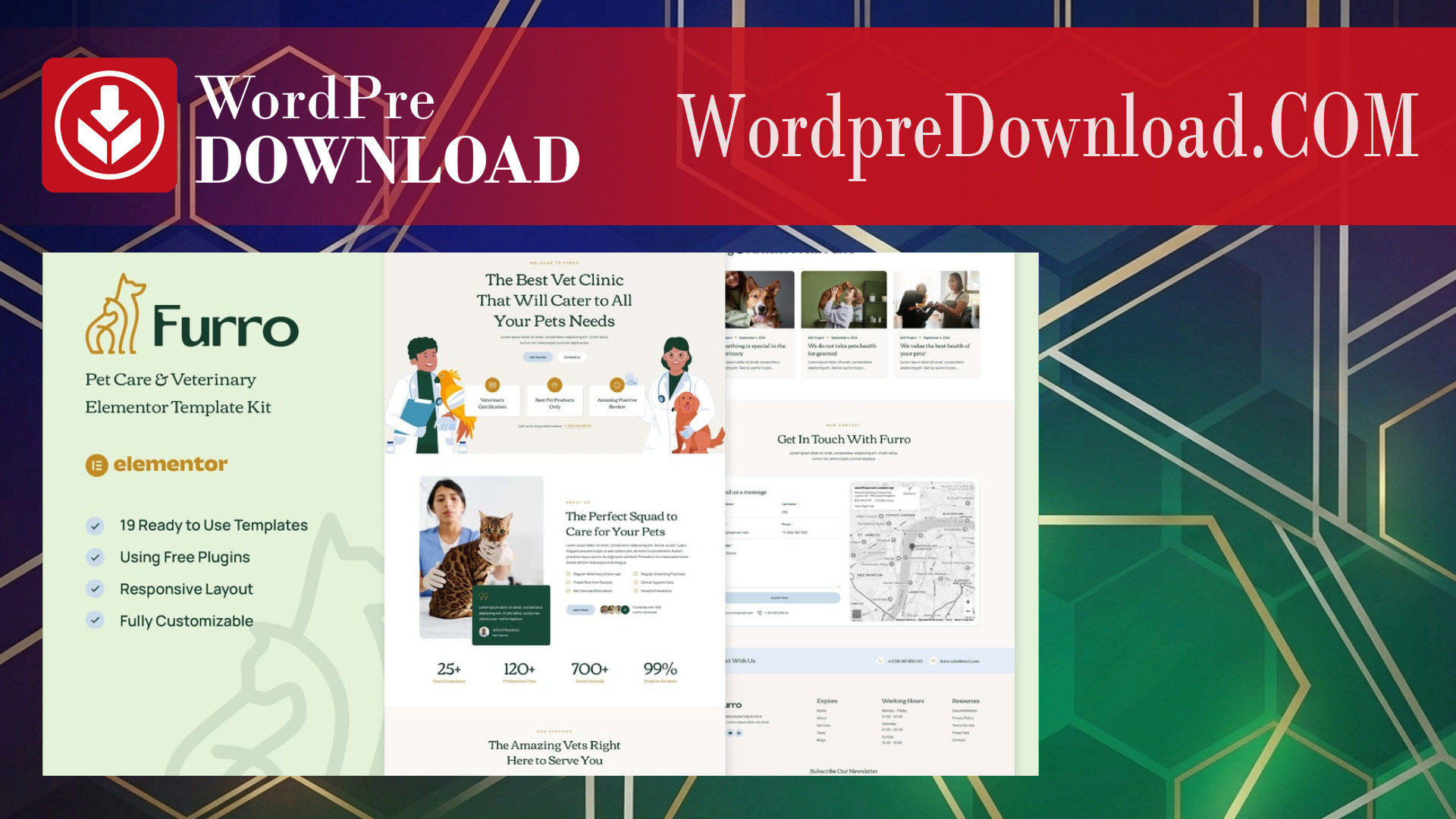 Furro – Pet Care and Veterinary Elementor Template Kit – WordpreDownload.COM