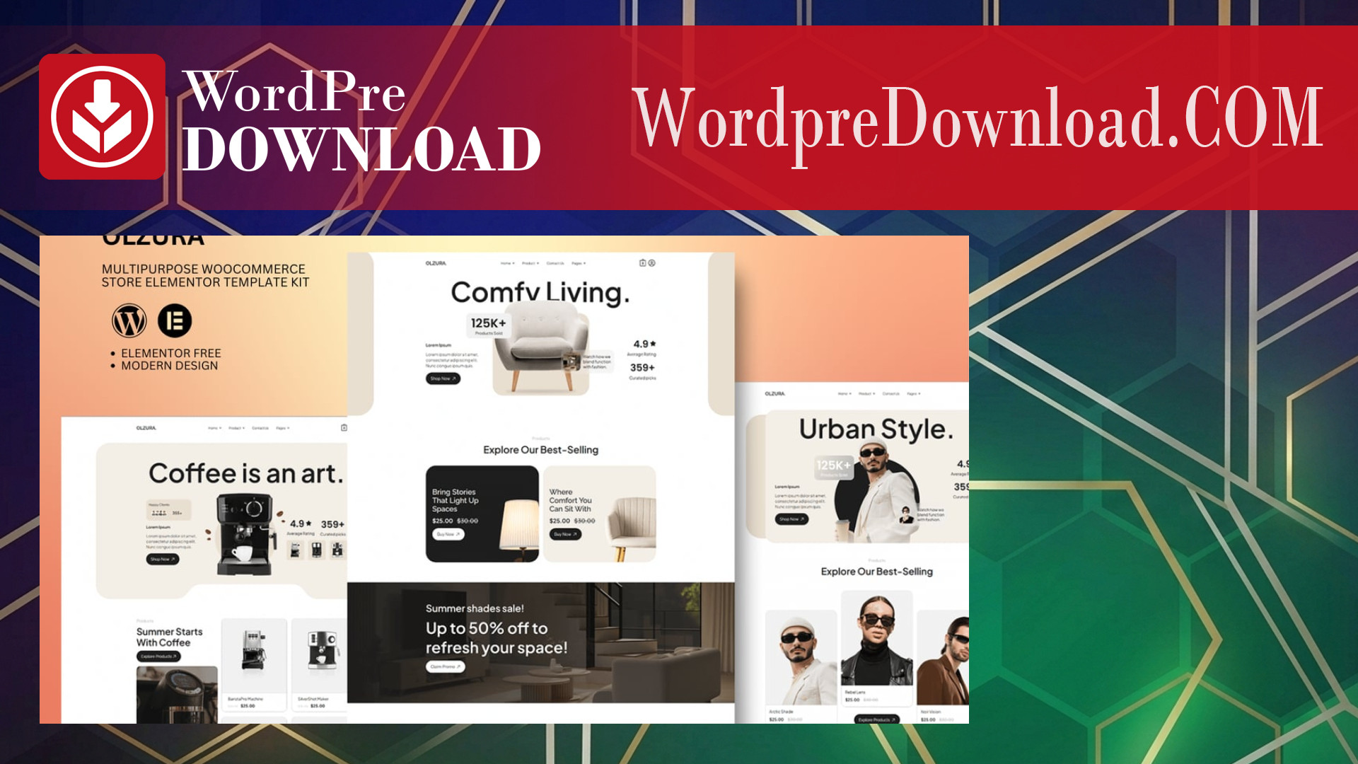 Olzura – Multipurpose Woocommerce Store Elementor Template Kit – WordpreDownload.COM