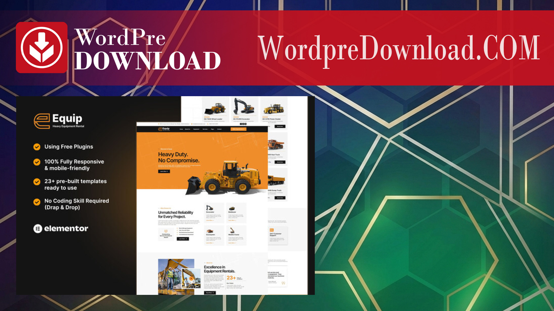 Equip – Heavy Equipment Rental Elementor Template Kit – WordpreDownload.COM