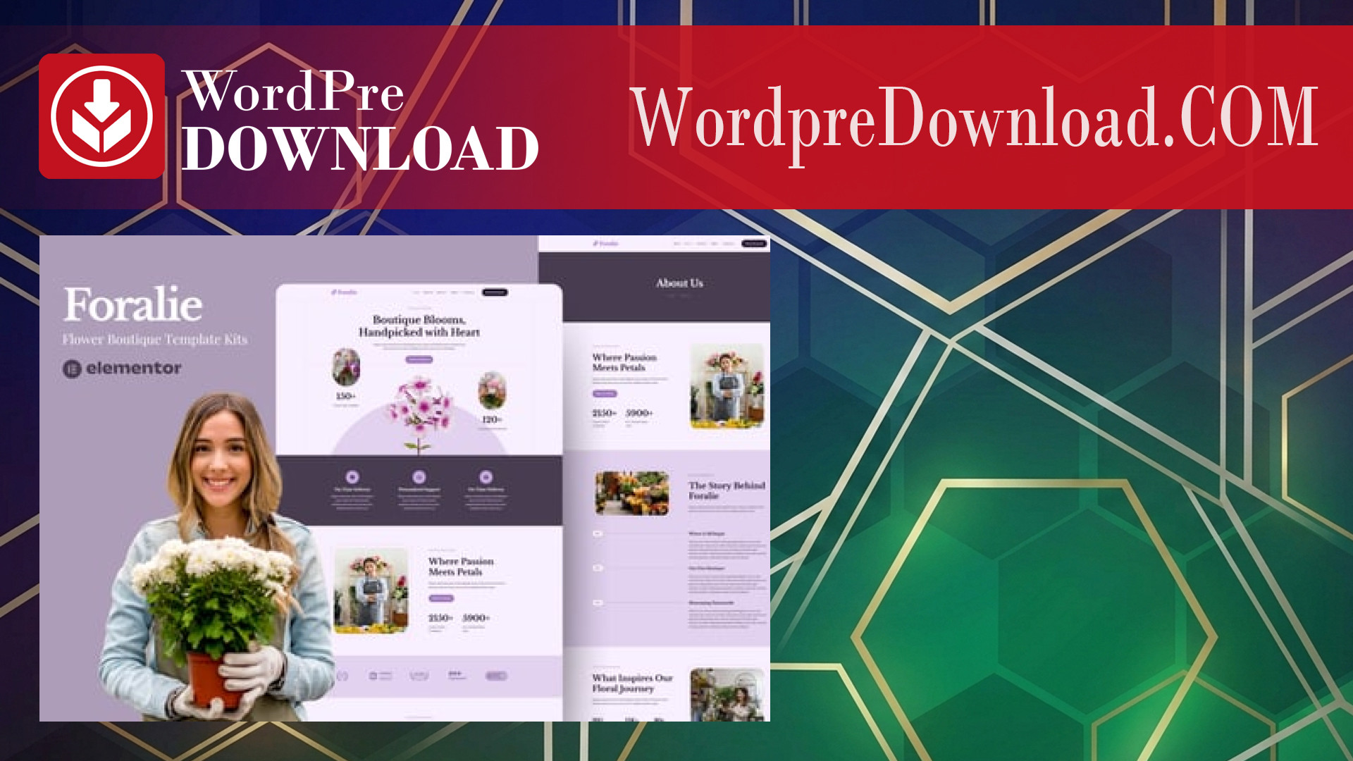 Foralie – Flower Boquete Elementor Template Kits – WordpreDownload.COM