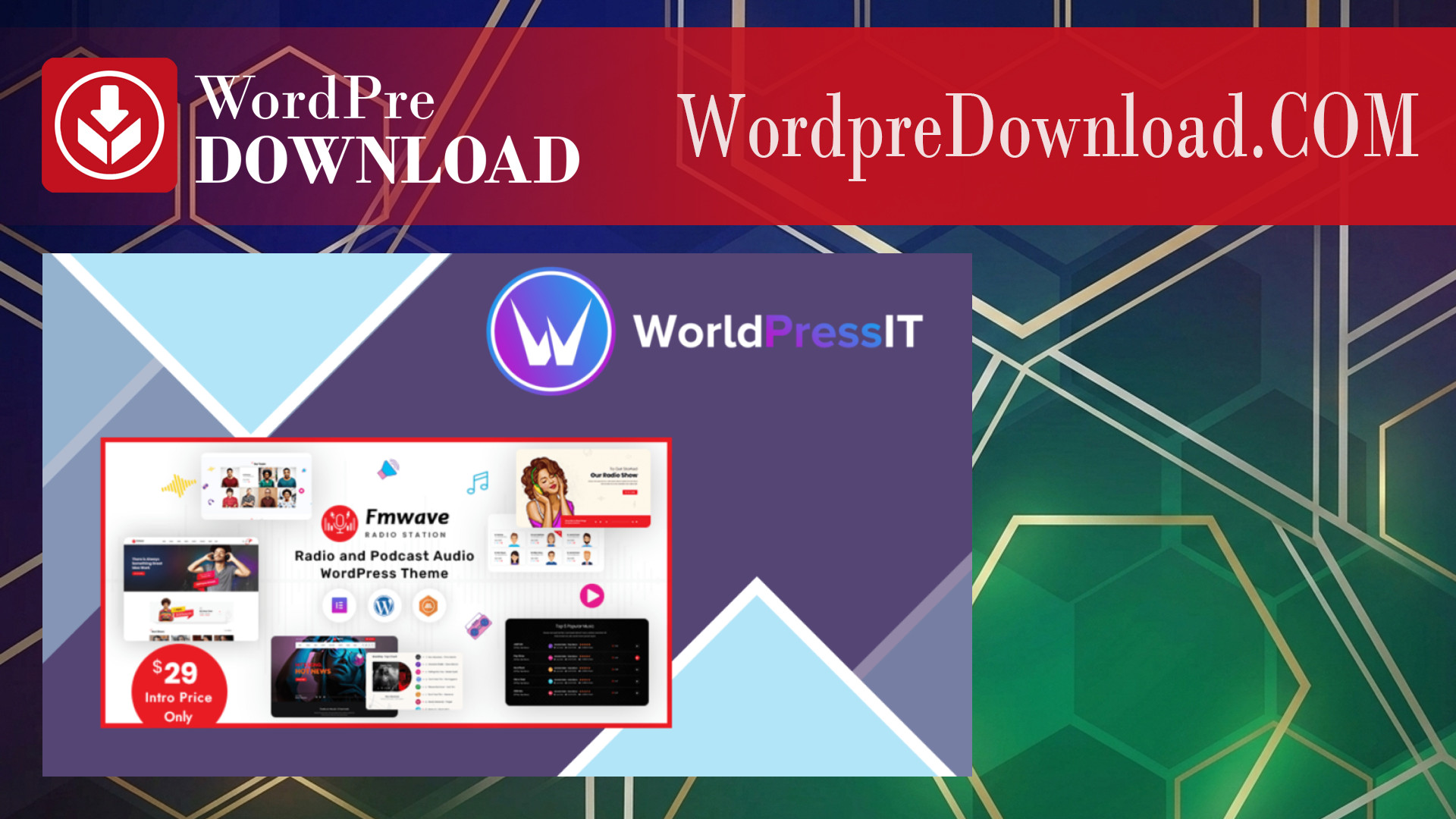 Fmwave – Radio Station WordPress Theme – WordpreDownload.COM
