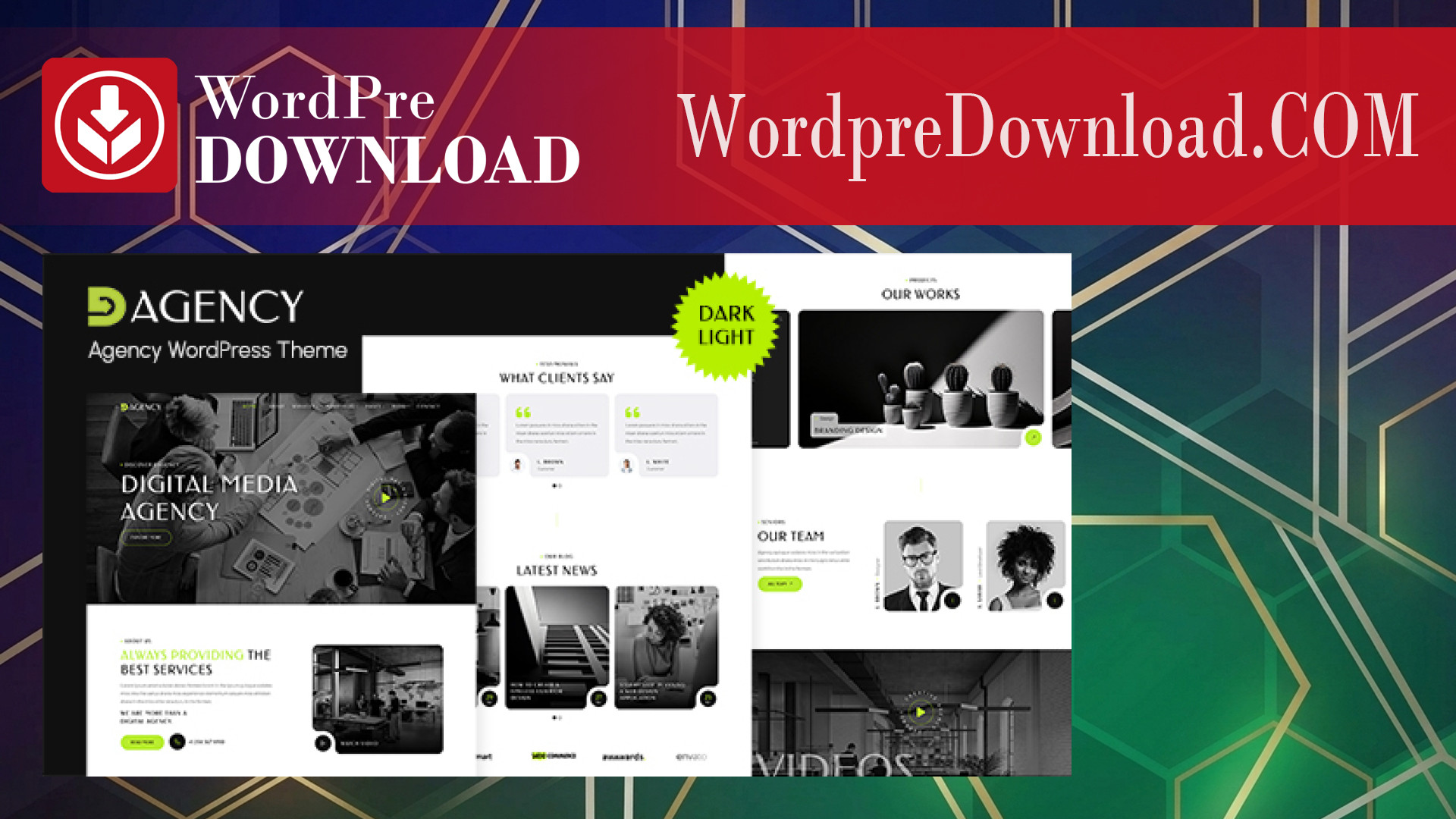 Dagency – Digital Agency WordPress Theme – WordpreDownload.COM