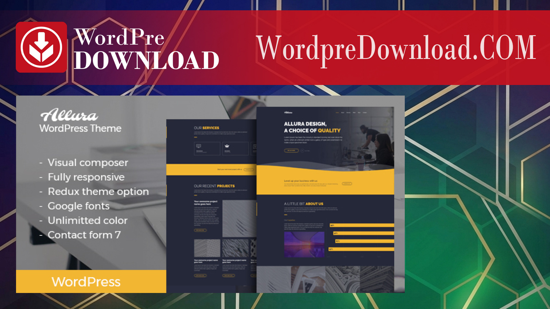 Allura – Portfolio WordPress Theme – WordpreDownload.COM