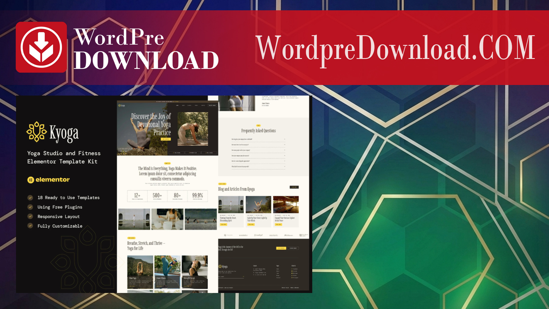 Kyoga – Yoga Studio and Fitness Elementor Template Kit – WordpreDownload.COM