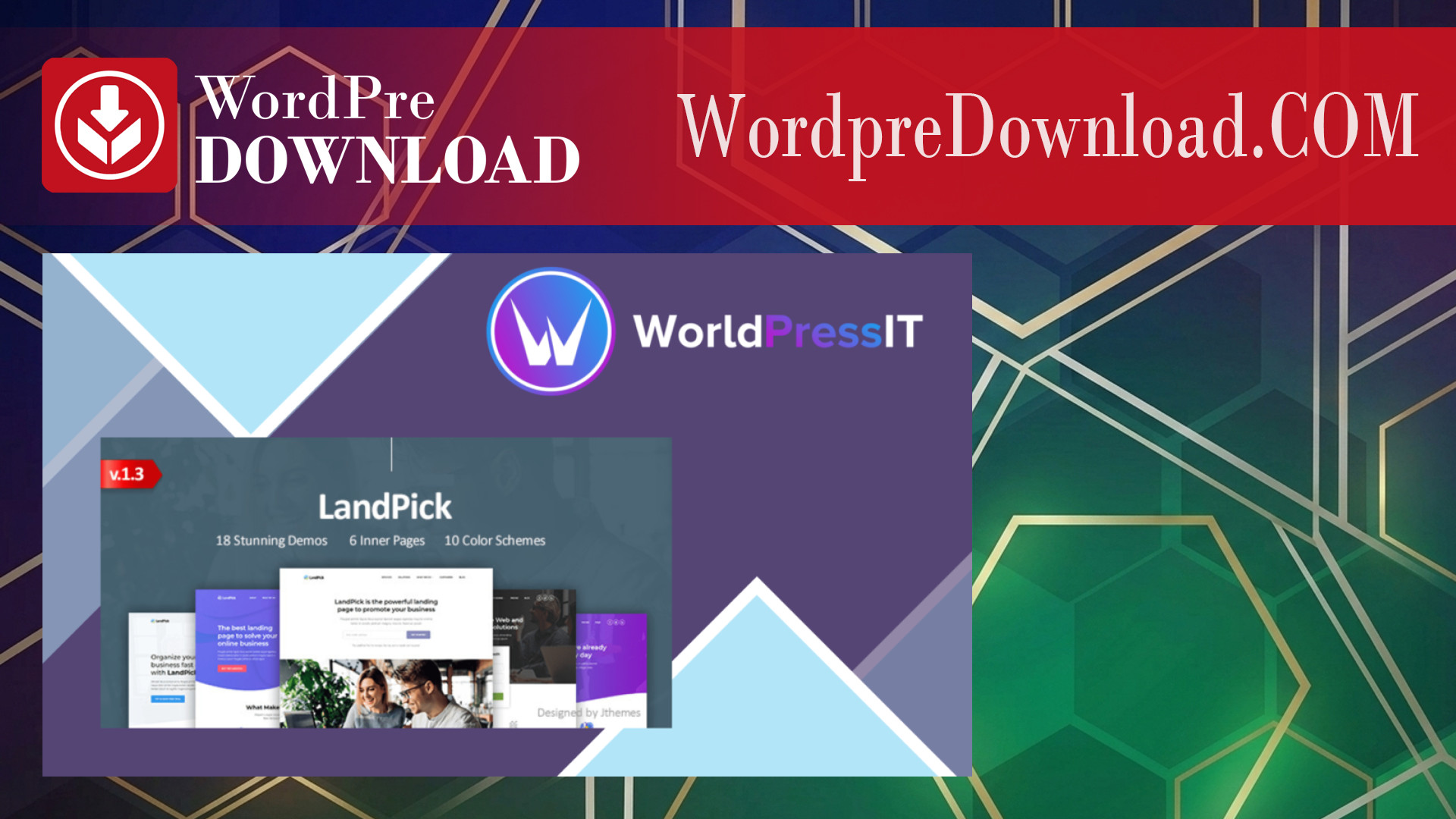 Landpick Multipurpose Landing Pages WordPress Theme – WordpreDownload.COM