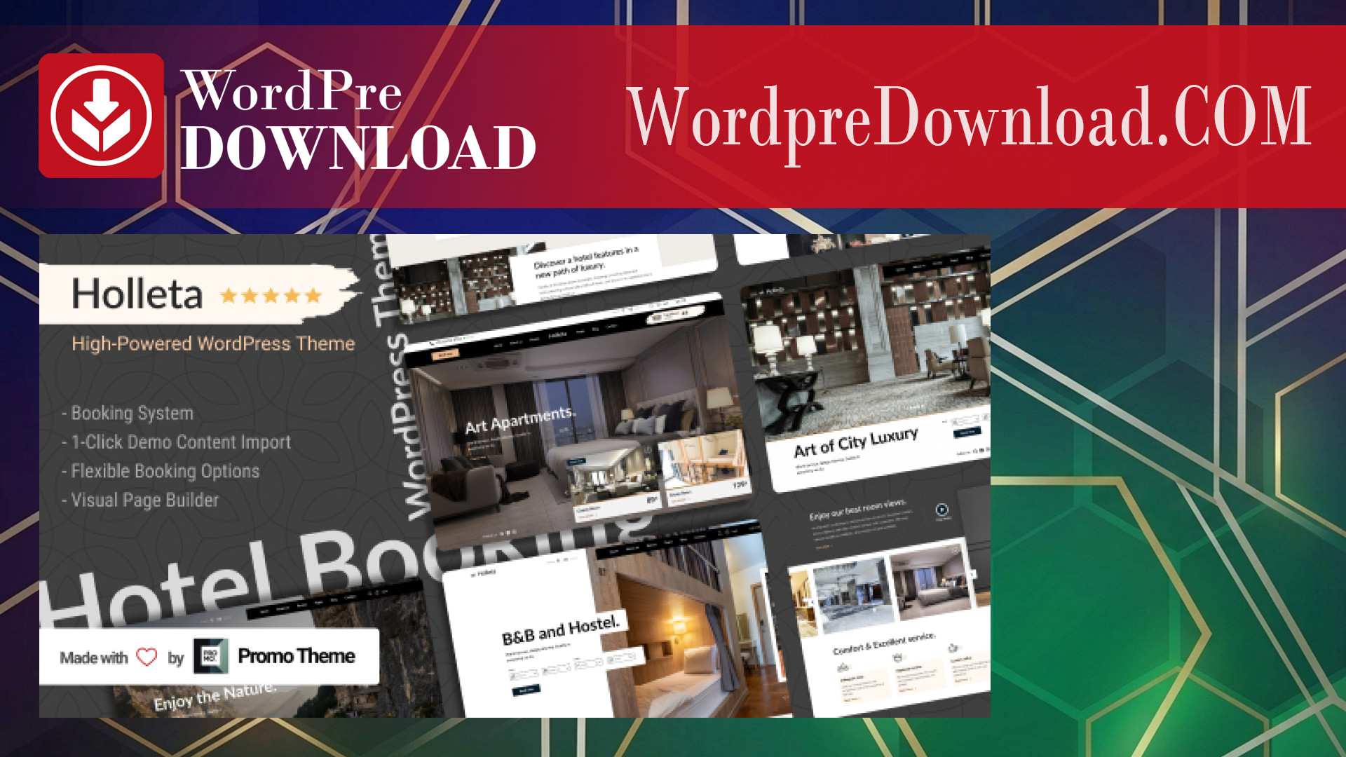 Holleta – Hotel Booking WordPress Theme – WordpreDownload.COM